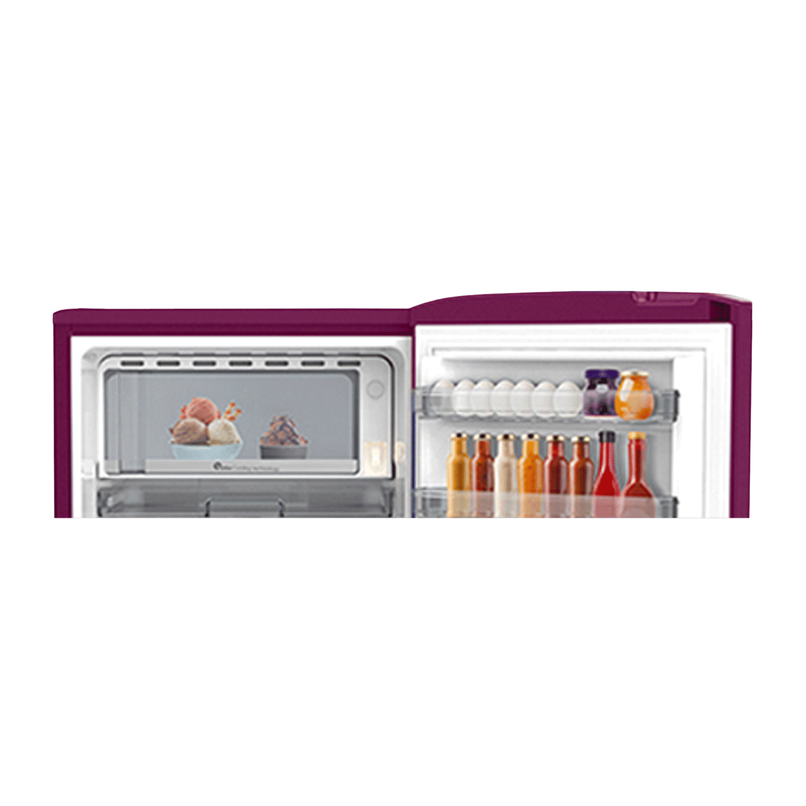 Godrej Edge Neo 192 Litres 5 Star Direct Cool Single Door Refrigerator with Turbo Cooling Technology (RD EDGE NEO 207E 53 THI, Aqua Wine)_6