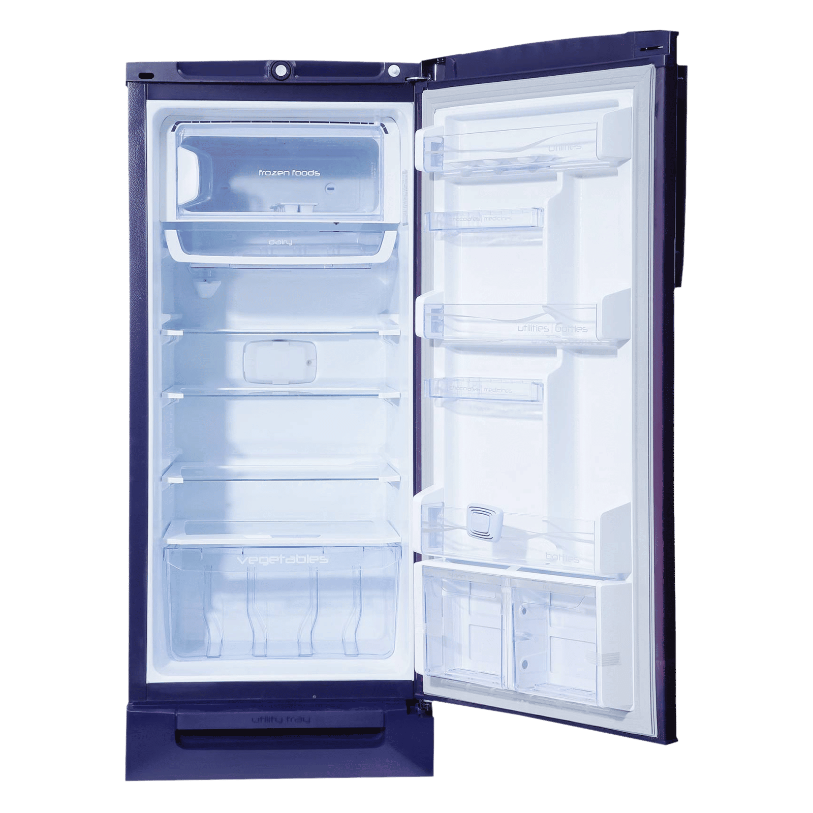 Godrej Edge Pro 210 Litres 4 Star Direct Cool Single Door Refrigerator with Anti Drip Chiller Technology (RD EDGE PRO 225D 43 TDI, Ray Purple) Godrej Edge Pro 210 Litres 4 Star Direct Cool Single Door Refrigerator with Anti Drip Chiller Technology (RD EDGE PRO 225D 43 TDI, Ray Purple)_5
