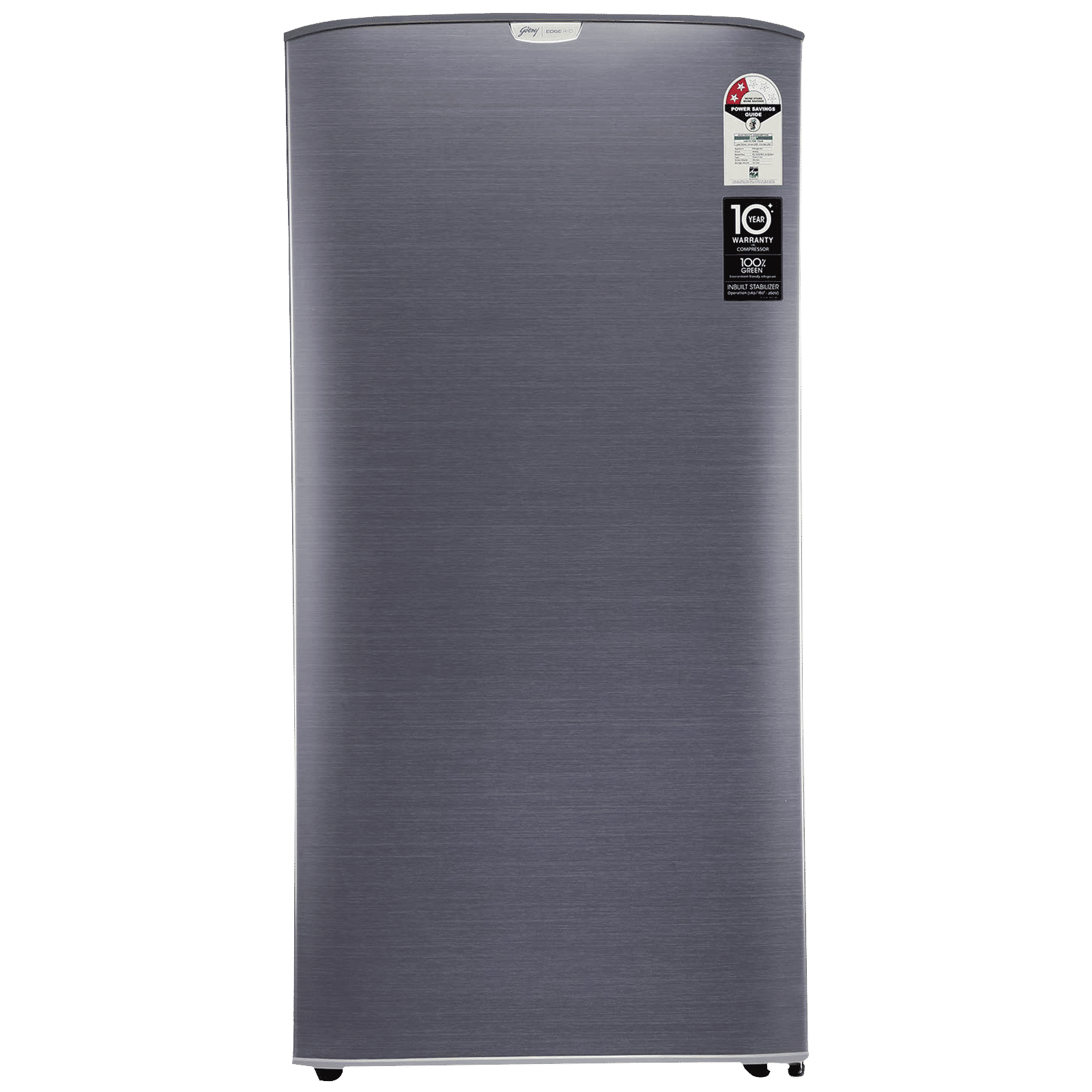 Godrej Edge Rio 192 Litres 2 Star Direct Cool Single Door Refrigerator with Turbo Cooling Technology (RD EDGE RIO 207B 23 TRF, Jet Steel)_1