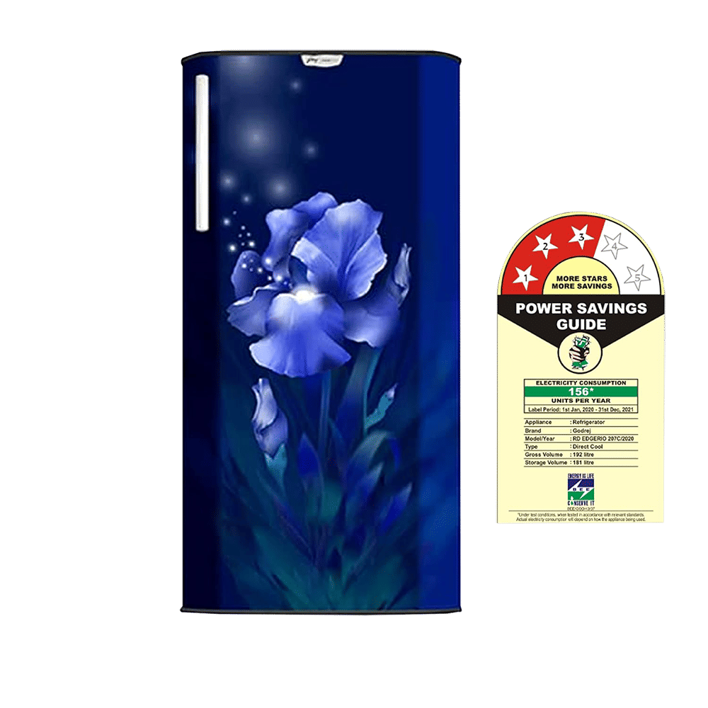 Godrej Edge Rio 192 Litres 3 Star Direct Cool Single Door Refrigerator with Turbo Cooling Technology (RD EDGE RIO 207C 33 THF, Aqua Blue) Godrej Edge Rio 192 Litres 3 Star Direct Cool Single Door Refrigerator with Turbo Cooling Technology (RD EDGE RIO 207C 33 THF, Aqua Blue)_9