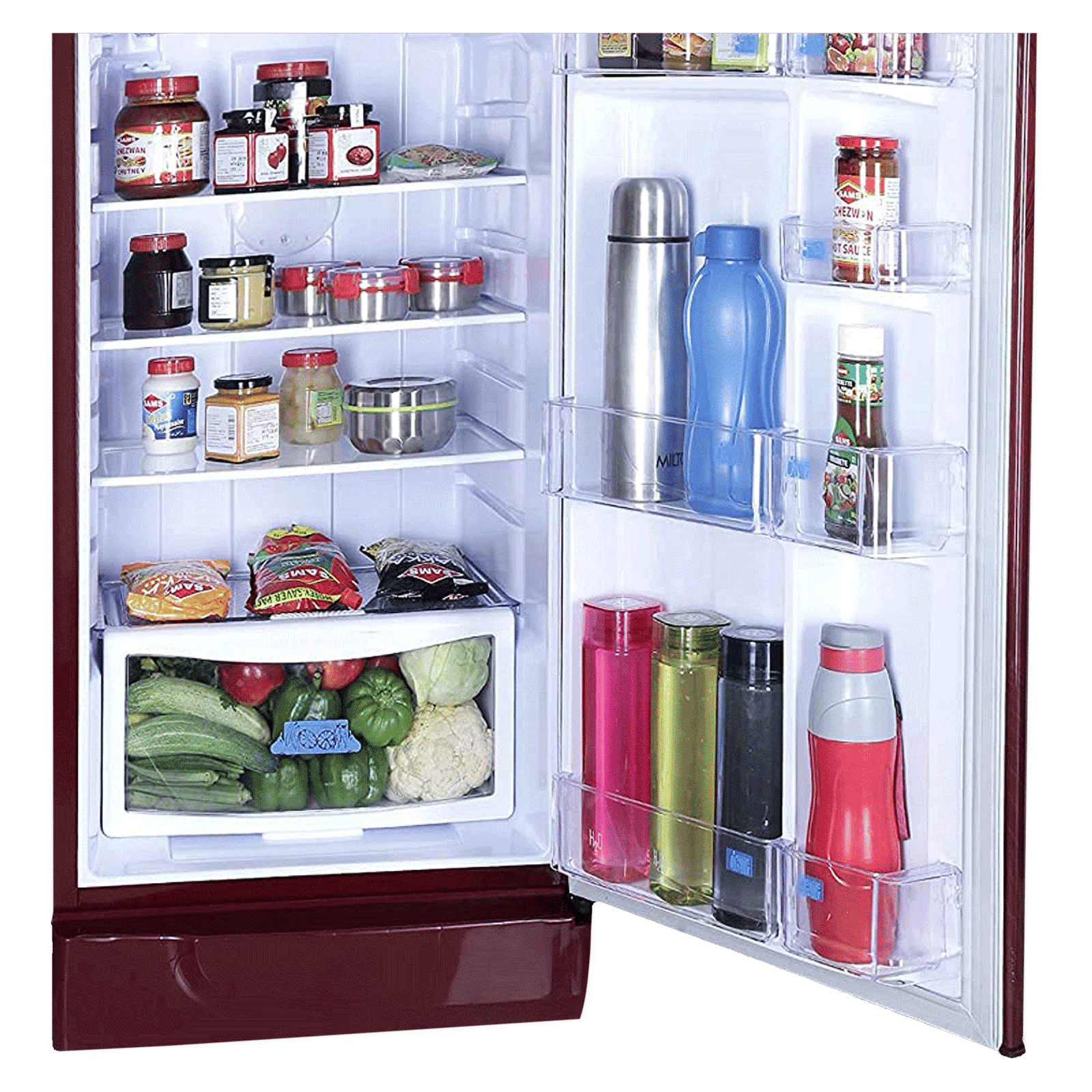 Godrej Edge SX 251 Litres 3 Star Direct Cool Single Door Refrigerator with Uniform Cooling Technology (RD EDGE SX 266C 33 TAI, Glass Wine) Godrej Edge SX 251 Litres 3 Star Direct Cool Single Door Refrigerator with Uniform Cooling Technology (RD EDGE SX 266C 33 TAI, Glass Wine)_6