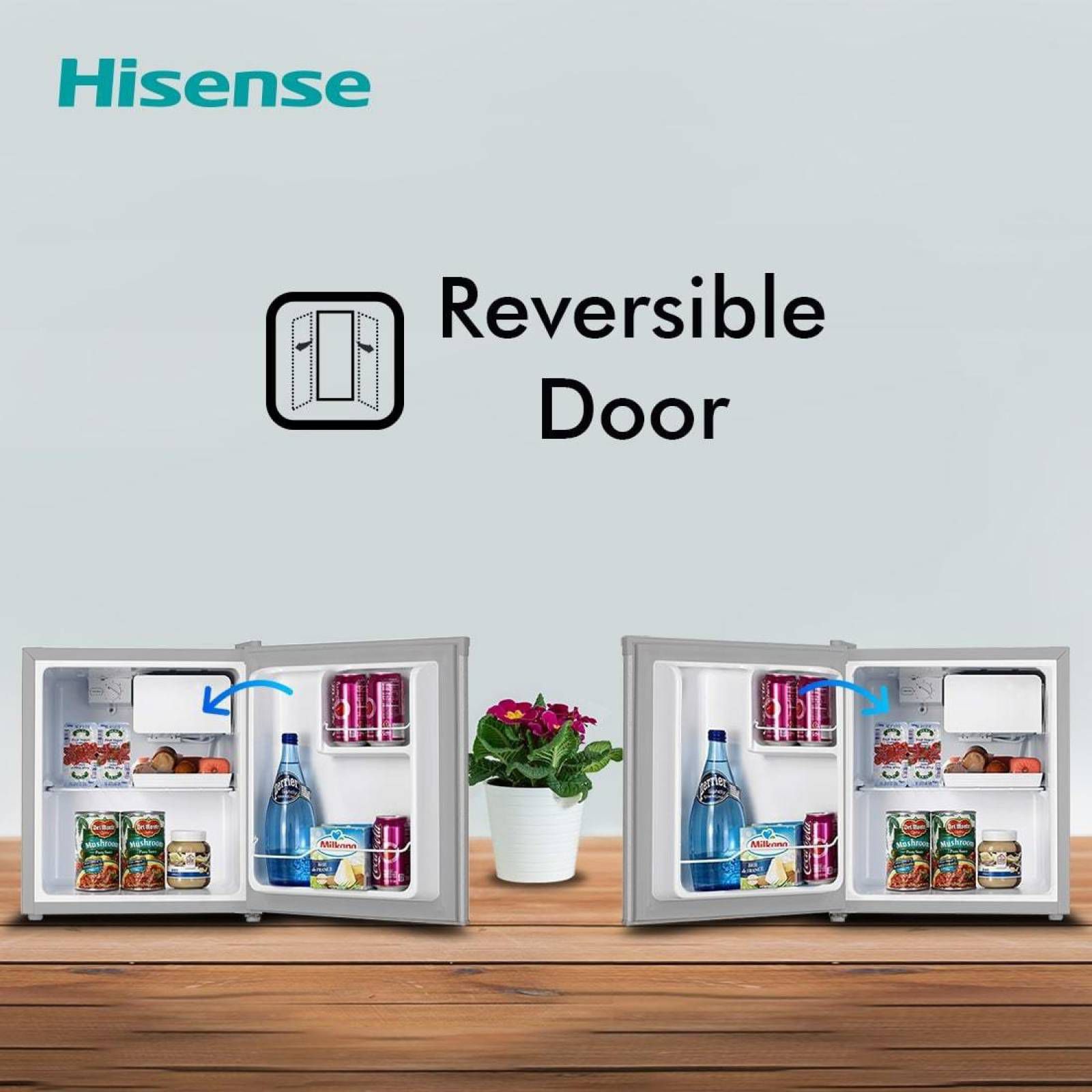 Hisense 44 Litres 1 Star Direct Cool Single Door Refrigerator with Stabilizer Free Operation (RR60D4ASB1, Silver)_11