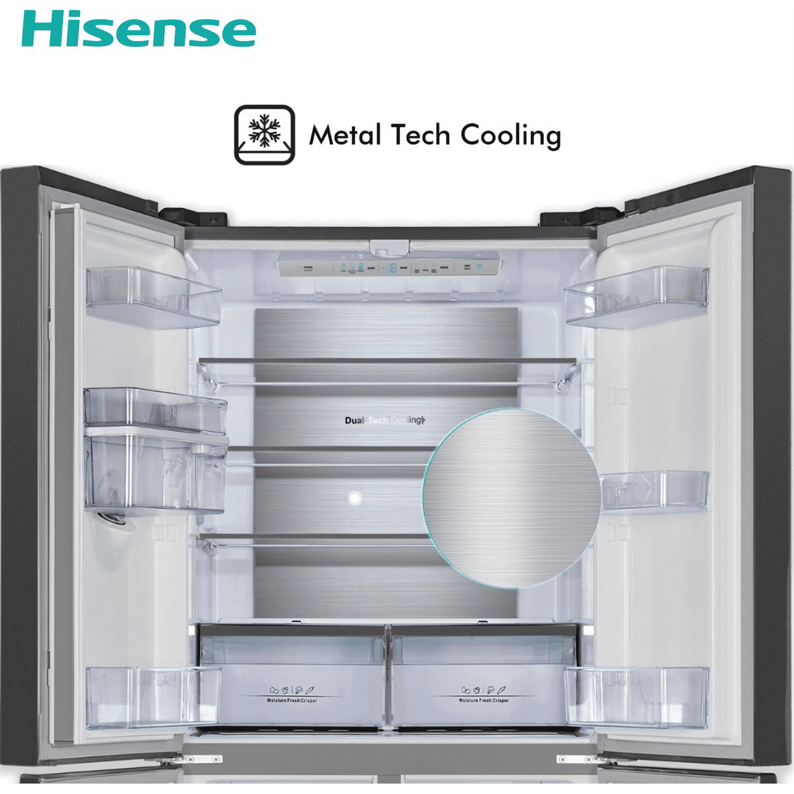 Hisense 507 Litres Frost Free French Door Refrigerator with Water Dispenser (RQ507N4SBVW, Premium Black) Hisense 507 Litres Frost Free French Door Refrigerator with Water Dispenser (RQ507N4SBVW, Premium Black)_13