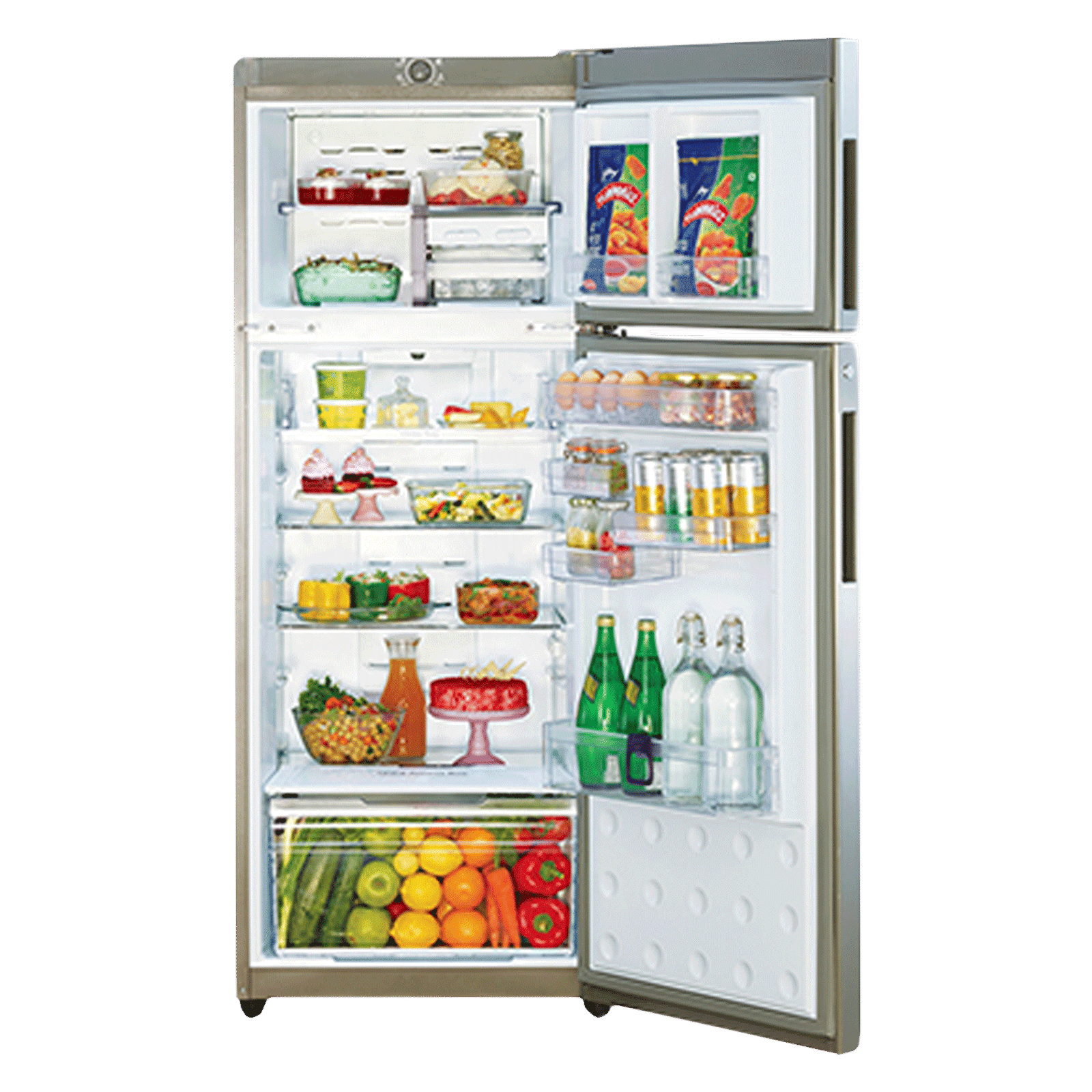 Godrej Eon Vibe 261 Litres 3 Star Frost Free Double Door Convertible Refrigerator with Cool Shower Technology (RT EON VIBE 276C 35 HCIF, Steel Rush)_3