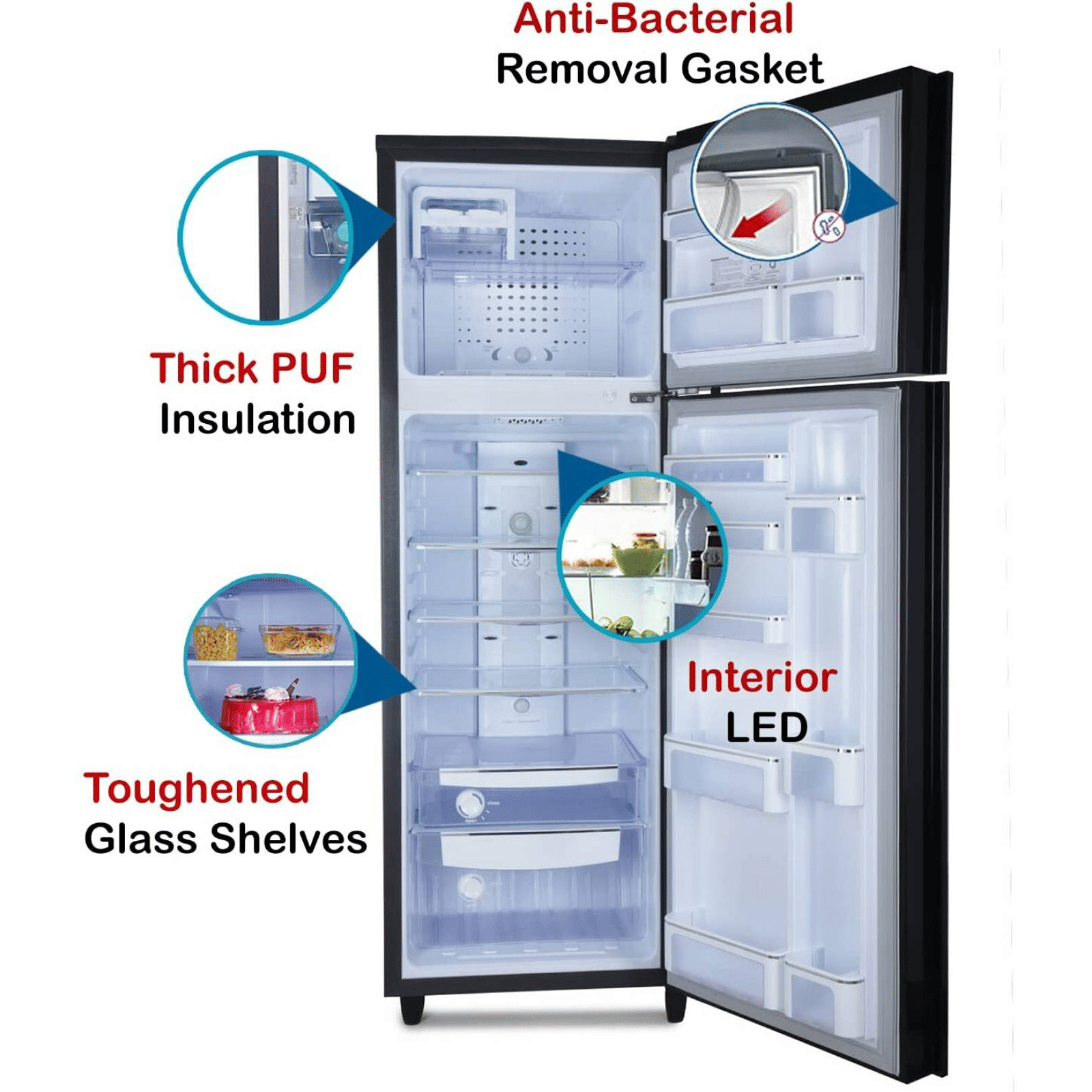 Godrej Eon Vibe 290 Litres 2 Star Frost Free Double Door Convertible Refrigerator with Cool Shower Technology (RT EON VIBE 306B 25 HCF, Silky Wine) Godrej Eon Vibe 290 Litres 2 Star Frost Free Double Door Convertible Refrigerator with Cool Shower Technology (RT EON VIBE 306B 25 HCF, Silky Wine)_11