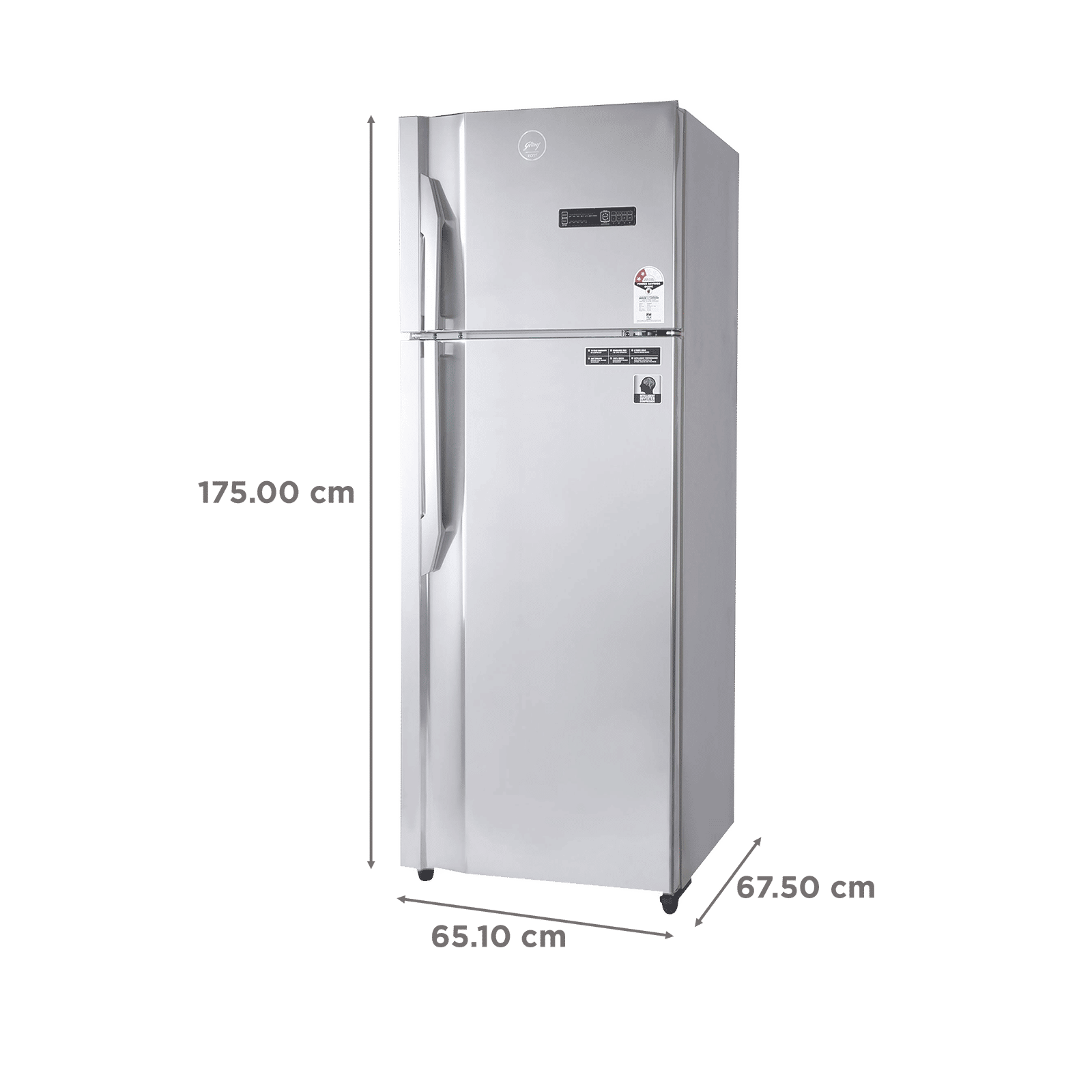 Godrej Eon Vibe 330 Litres 2 Star Frost Free Double Door Convertible Refrigerator with Cool Shower Technology (RT EON VIBE 366B 25 HCIT, Steel Rush) Godrej Eon Vibe 330 Litres 2 Star Frost Free Double Door Convertible Refrigerator with Cool Shower Technology (RT EON VIBE 366B 25 HCIT, Steel Rush)_3