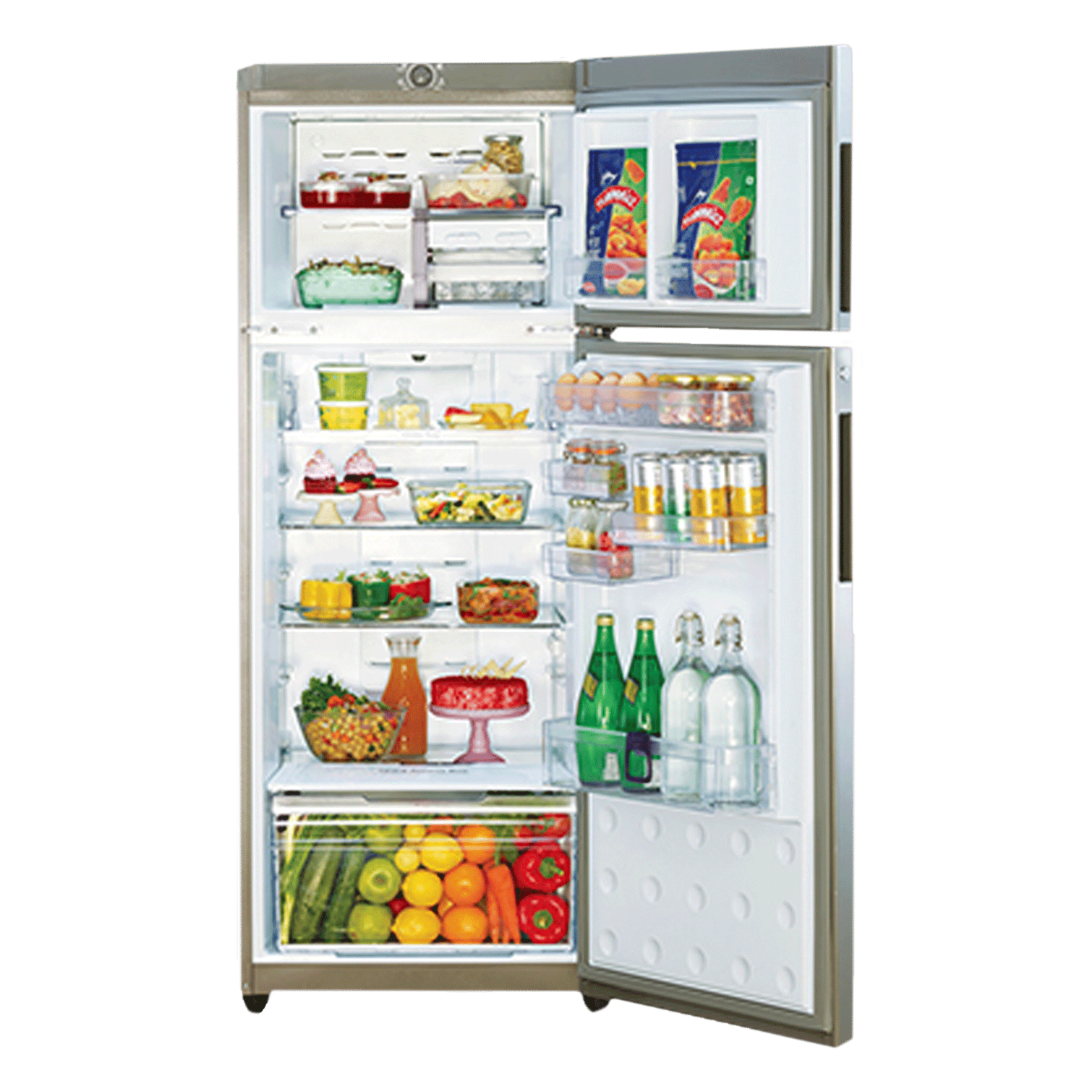 Godrej Eon Vibe 330 Litres 2 Star Frost Free Double Door Convertible Refrigerator with Cool Shower Technology (RT EON VIBE 366B 25 HCIT, Steel Rush) Godrej Eon Vibe 330 Litres 2 Star Frost Free Double Door Convertible Refrigerator with Cool Shower Technology (RT EON VIBE 366B 25 HCIT, Steel Rush)_5