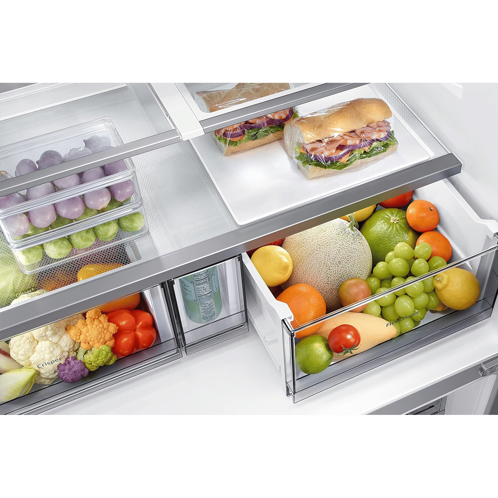 SAMSUNG 705 Litres Frost Free French Door Smart Wi-Fi Enabled Refrigerator with Dual Flex Zone (RF70A90T0SL/TL, Real Stainless) SAMSUNG 705 Litres Frost Free French Door Smart Wi-Fi Enabled Refrigerator with Dual Flex Zone (RF70A90T0SL/TL, Real Stainless)_14