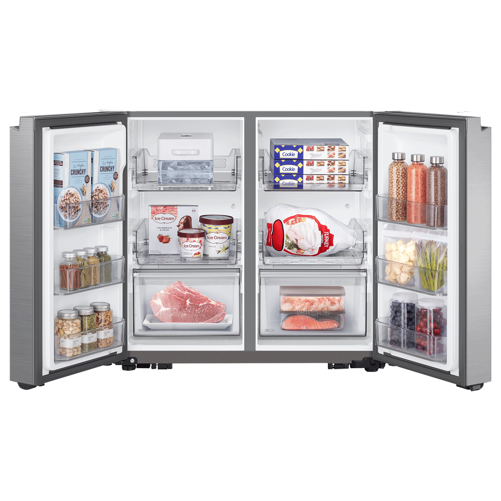 SAMSUNG 705 Litres Frost Free French Door Smart Wi-Fi Enabled Refrigerator with Dual Flex Zone (RF70A90T0SL/TL, Real Stainless) SAMSUNG 705 Litres Frost Free French Door Smart Wi-Fi Enabled Refrigerator with Dual Flex Zone (RF70A90T0SL/TL, Real Stainless)_7