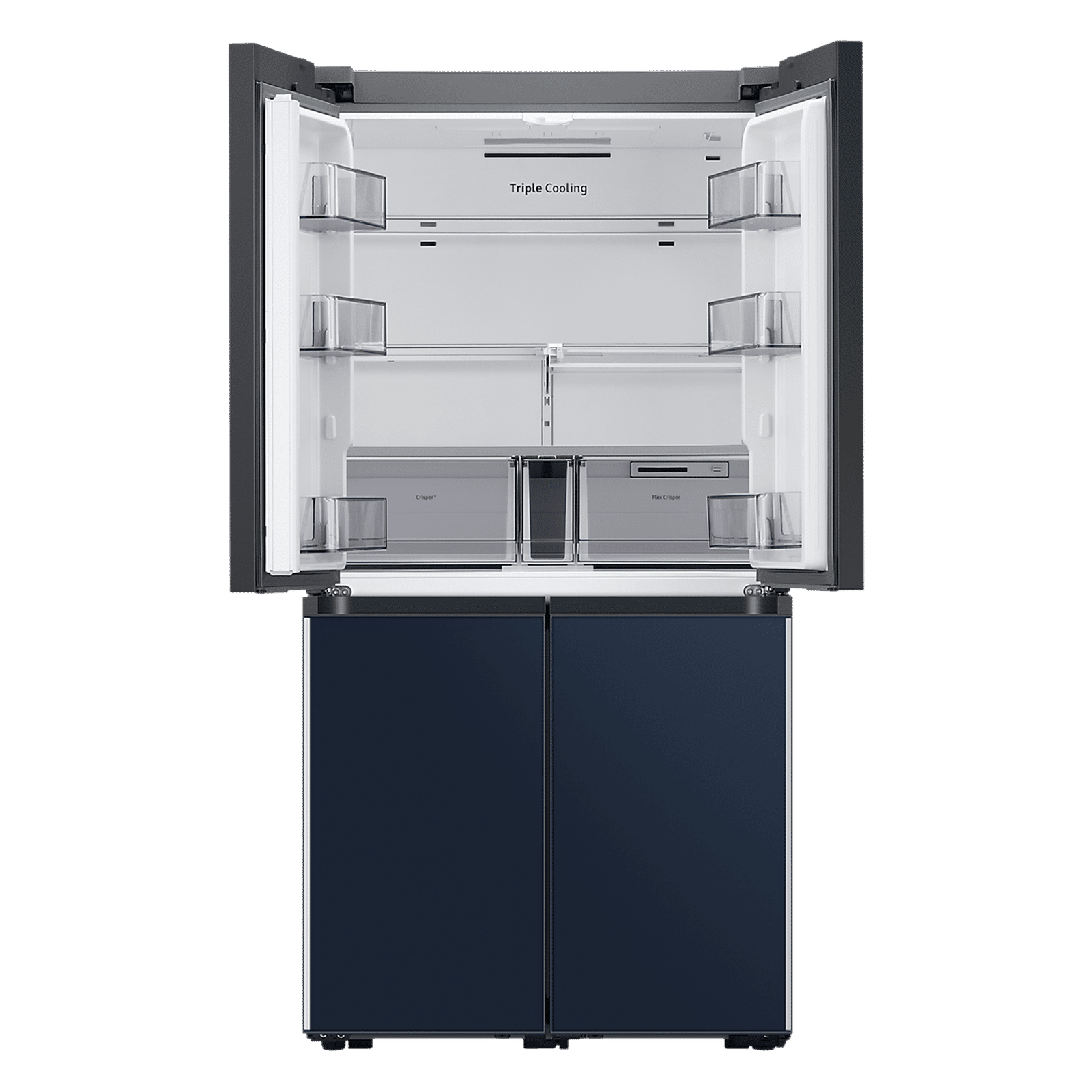 SAMSUNG 620 Litres Frost Free French Door Smart Wi-Fi Enabled Refrigerator with Twin Cooling Plus Technology (RF63A91C377/TL, Glam White/Glam Navy)_16