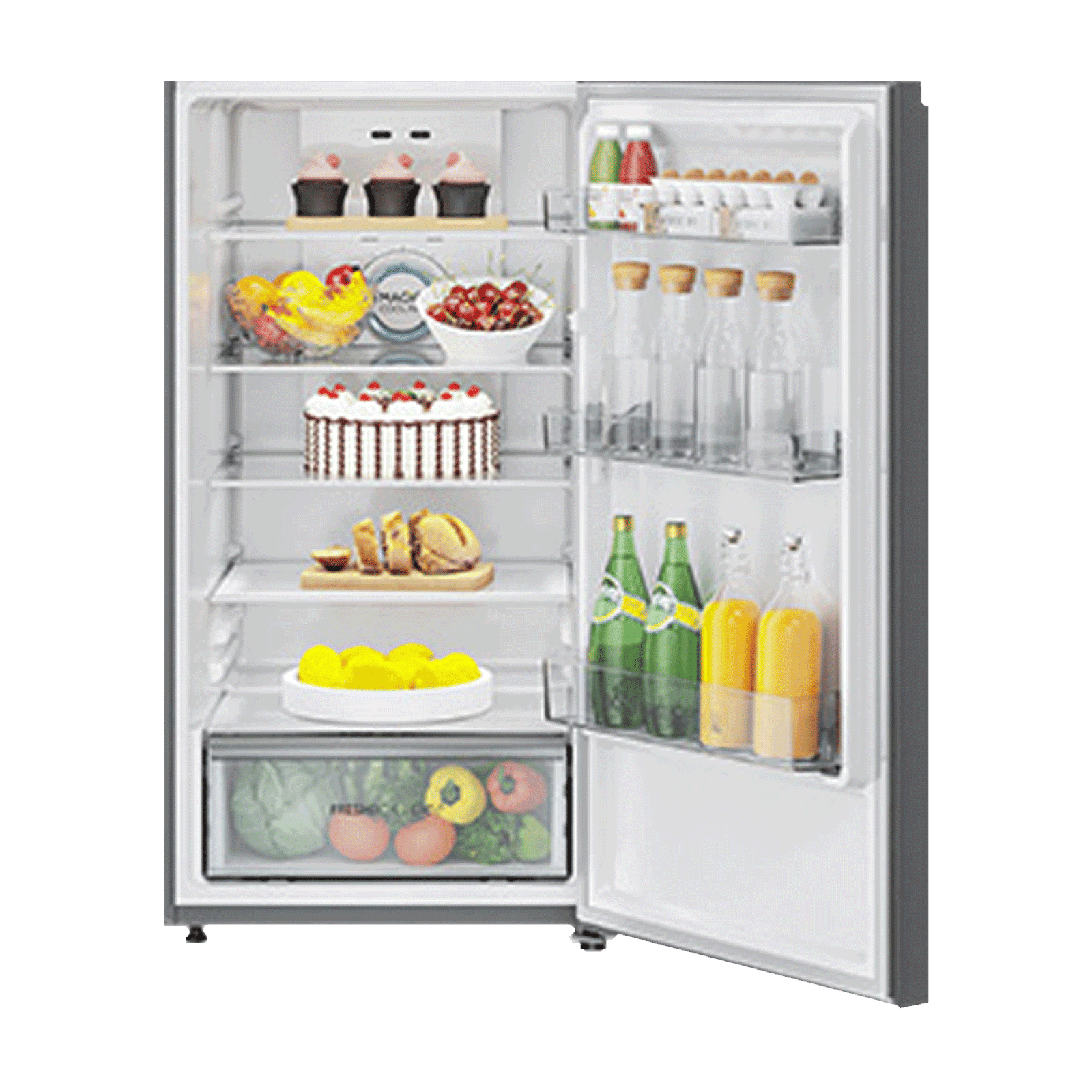 Haier 358 Litres 3 Star Frost Free Double Door Convertible Refrigerator with Magic Cooling Technology (HRF-3954CIS-E, Inox Steel) Haier 358 Litres 3 Star Frost Free Double Door Convertible Refrigerator with Magic Cooling Technology (HRF-3954CIS-E, Inox Steel)_10
