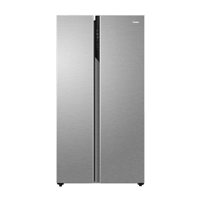Haier 602 Litres 3 Star Frost Free Side by Side Convertible Refrigerator with Magic Cooling Technology (HRS-682SS, Shiny Steel)