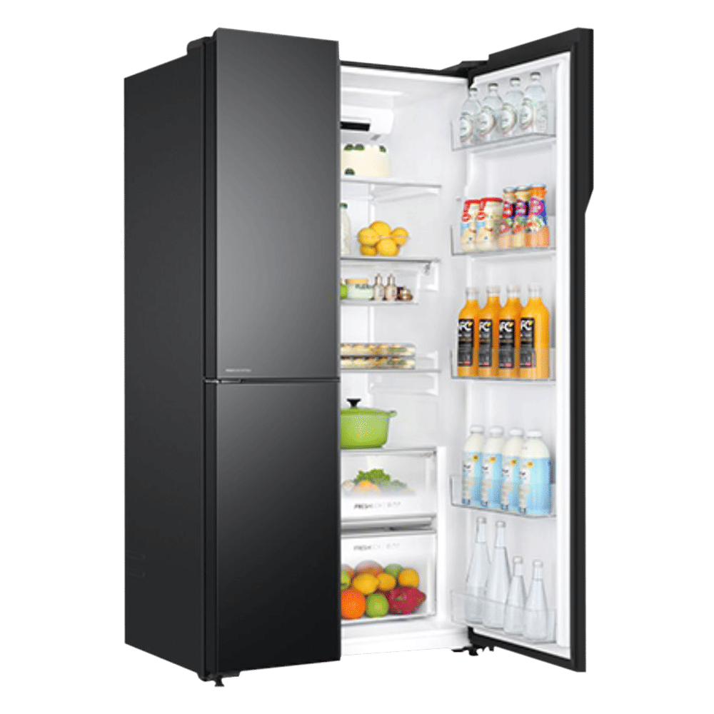 Haier 598 Litres Frost Free Side by Side Refrigerator with Magic Cooling Technology (HRT-683KG, Black Glass) Haier 598 Litres Frost Free Side by Side Refrigerator with Magic Cooling Technology (HRT-683KG, Black Glass)_10
