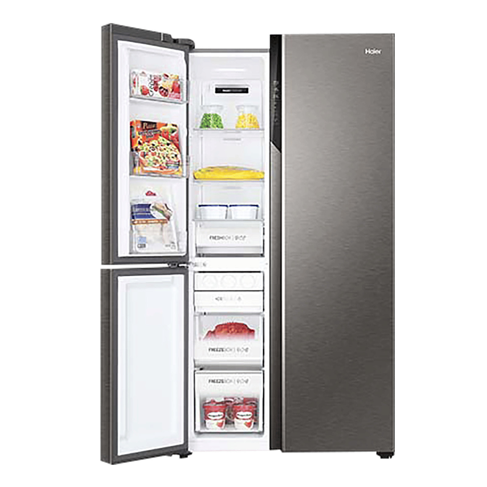Haier 598 Litres Frost Free Side by Side Refrigerator with Magic Cooling Technology (HRT-683IS, Inox Steel) Haier 598 Litres Frost Free Side by Side Refrigerator with Magic Cooling Technology (HRT-683IS, Inox Steel)_9