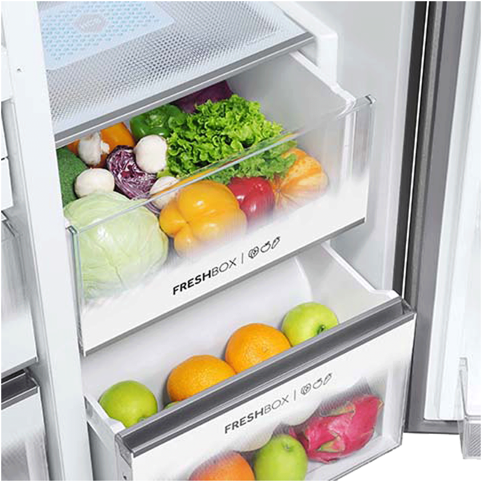 Haier 598 Litres Frost Free Side by Side Refrigerator with Magic Cooling Technology (HRT-683IS, Inox Steel) Haier 598 Litres Frost Free Side by Side Refrigerator with Magic Cooling Technology (HRT-683IS, Inox Steel)_15