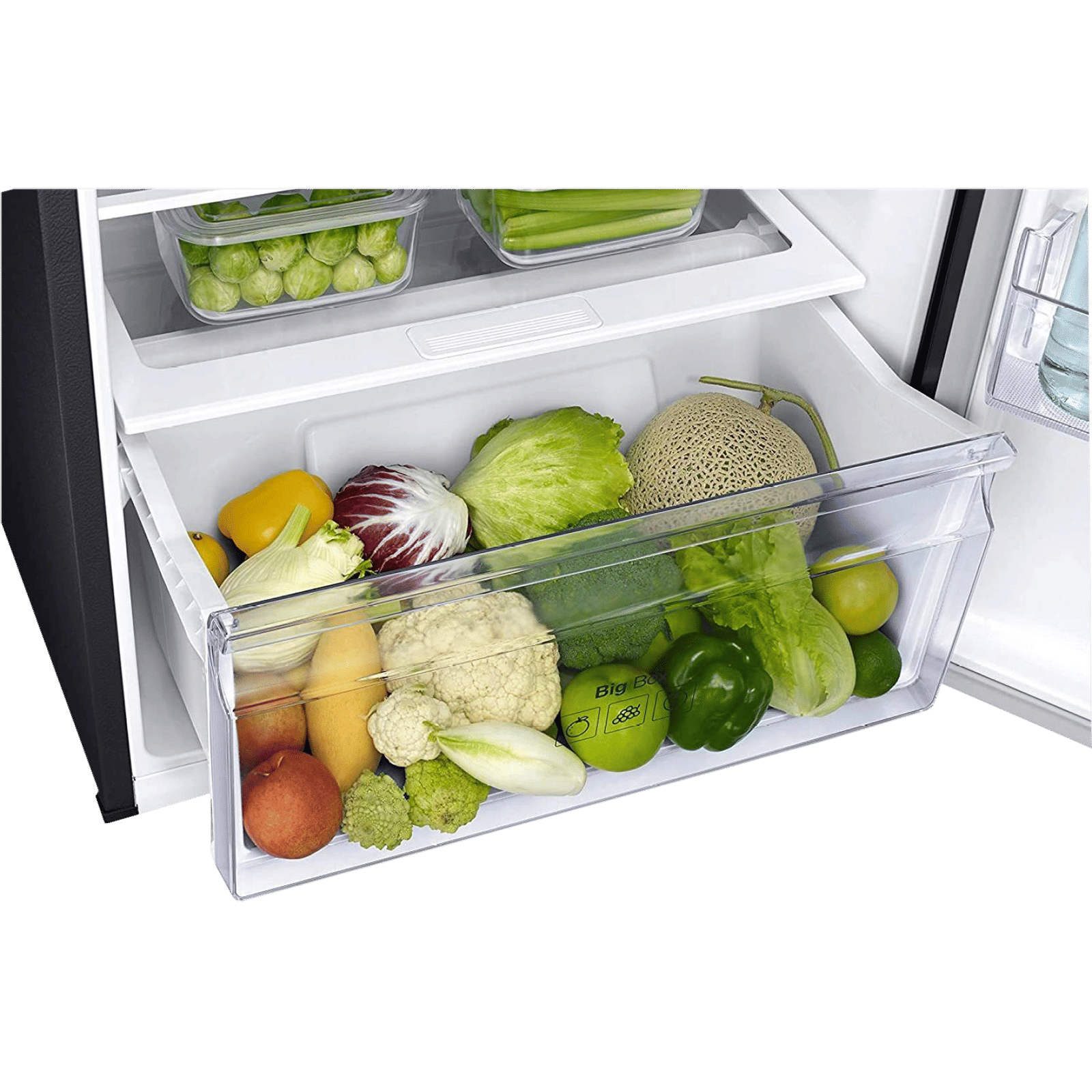 SAMSUNG 394 Litres 2 Star Frost Free Double Door Convertible Refrigerator with Anti-Bacteria Protector (RT39T50382C/TL, Black Glass)_11