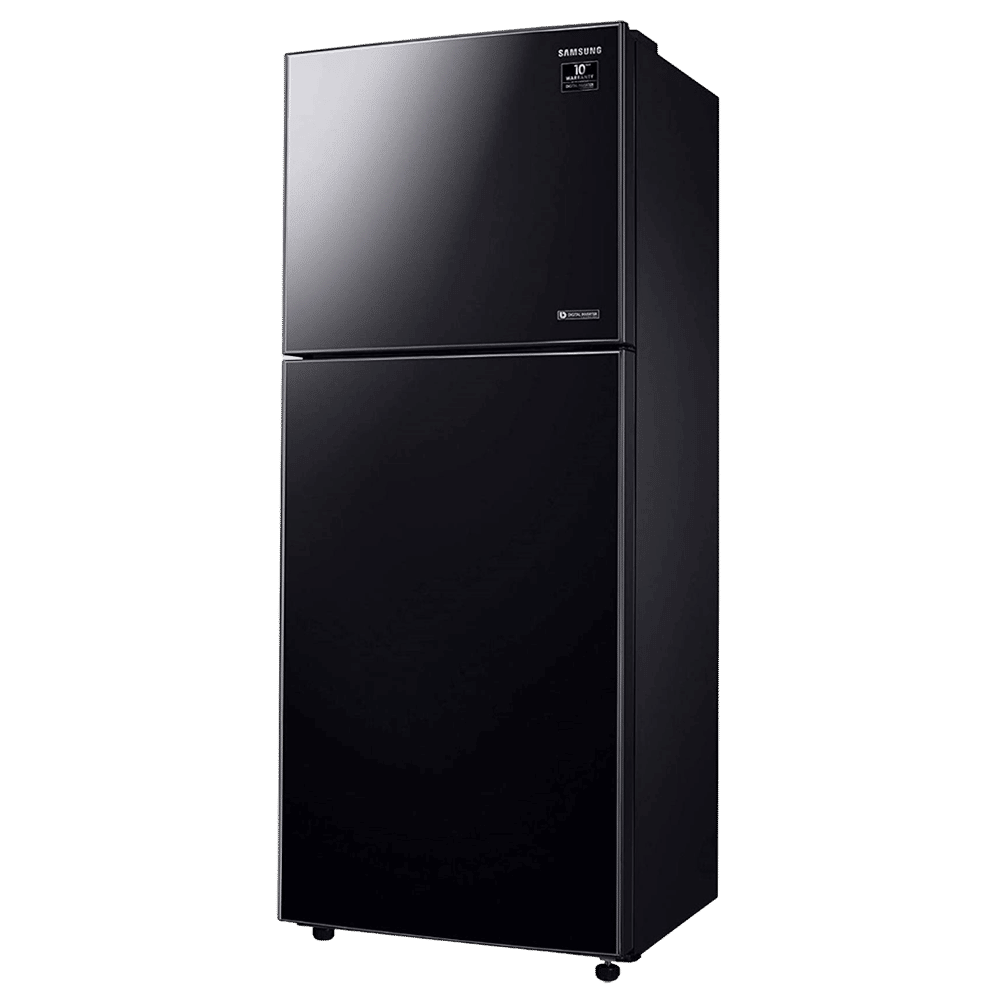 SAMSUNG 394 Litres 2 Star Frost Free Double Door Convertible Refrigerator with Anti-Bacteria Protector (RT39T50382C/TL, Black Glass)_4