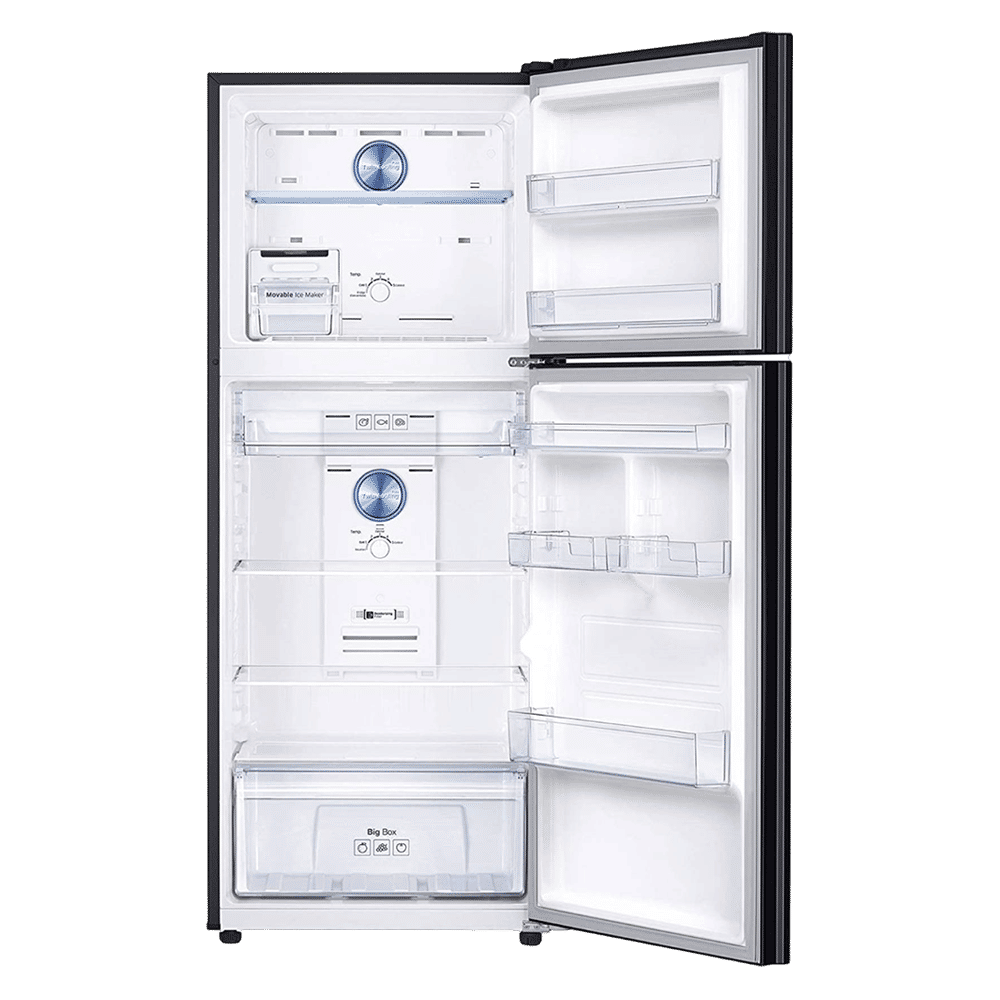 SAMSUNG 394 Litres 2 Star Frost Free Double Door Convertible Refrigerator with Anti-Bacteria Protector (RT39T50382C/TL, Black Glass)_6