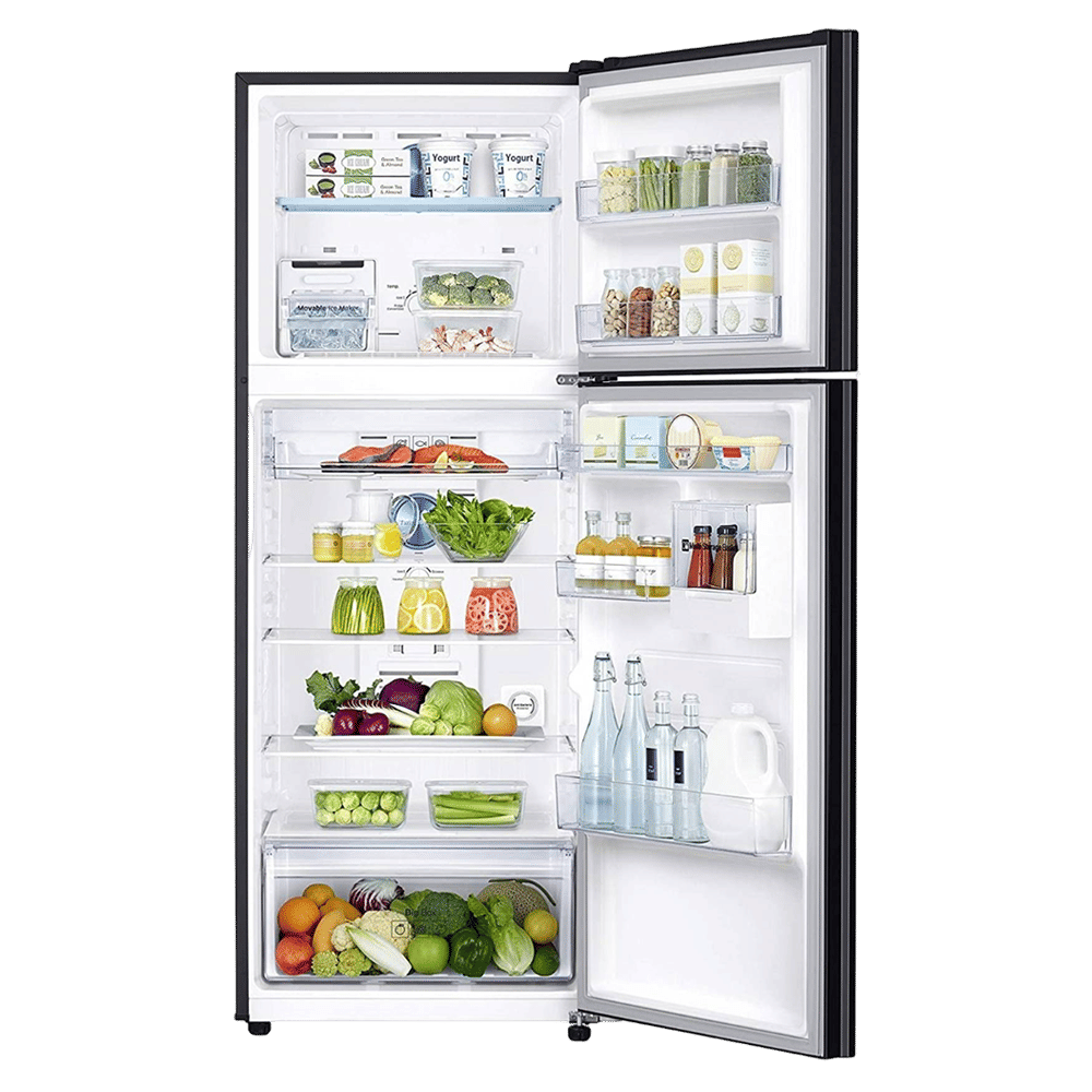 SAMSUNG 415 Litres 2 Star Frost Free Double Door Convertible Refrigerator with Anti-Bacteria Protector (RT42T50682C/TL, Black Glass)_5
