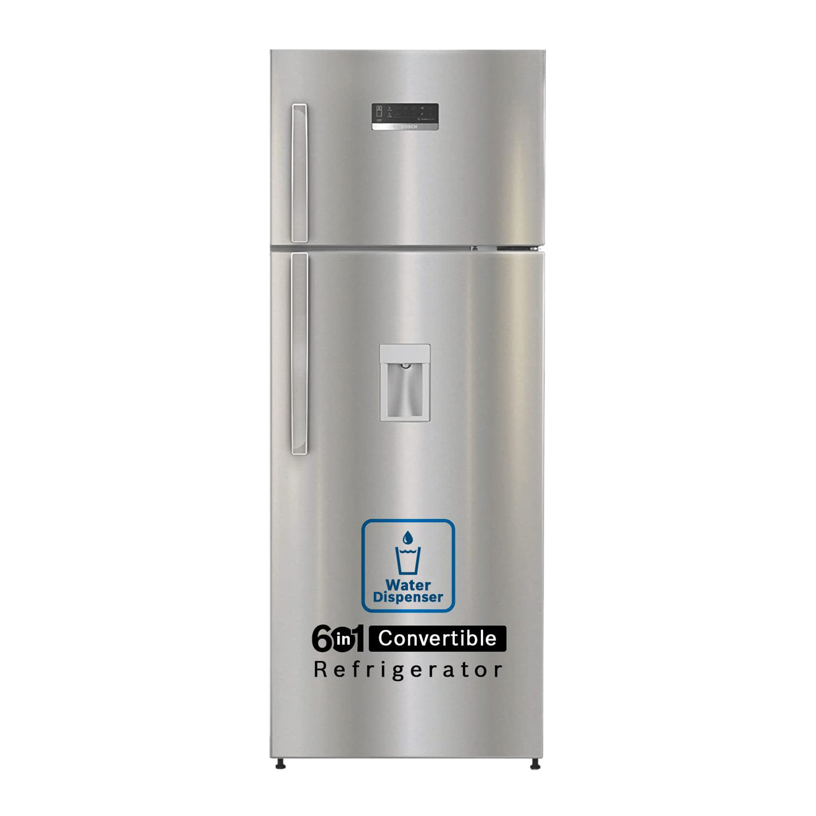 BOSCH Series 4 358 Litres 3 Star Frost Free Double Door Convertible Refrigerator with Temperature Display (CTC35S03DI, Shiney Silver) BOSCH Series 4 358 Litres 3 Star Frost Free Double Door Convertible Refrigerator with Temperature Display (CTC35S03DI, Shiney Silver)_1