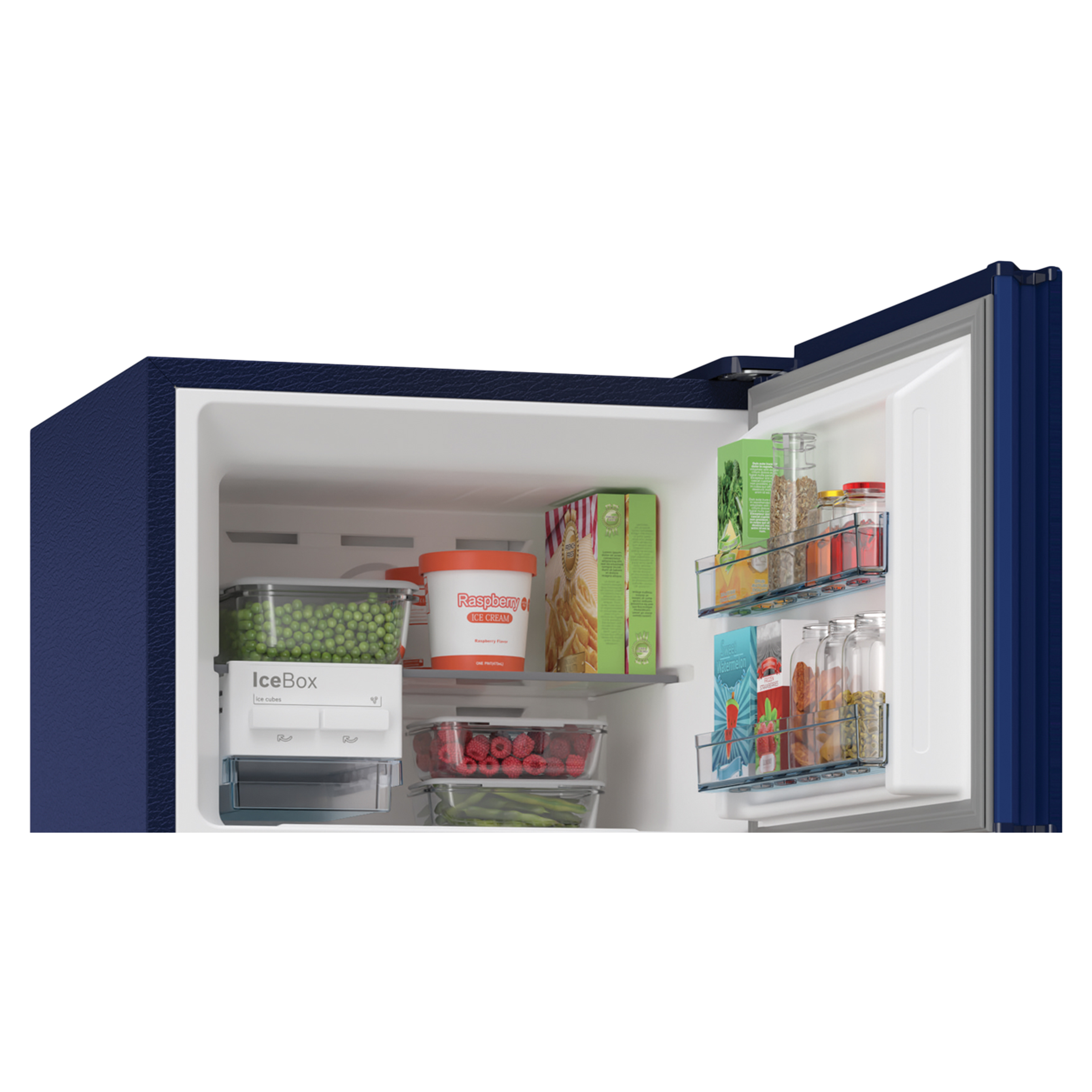BOSCH Series 4 263 Litres 3 Star Frost Free Double Door Convertible Refrigerator with Temperature Display (CTC27B23EI, Sevian Blue)_5