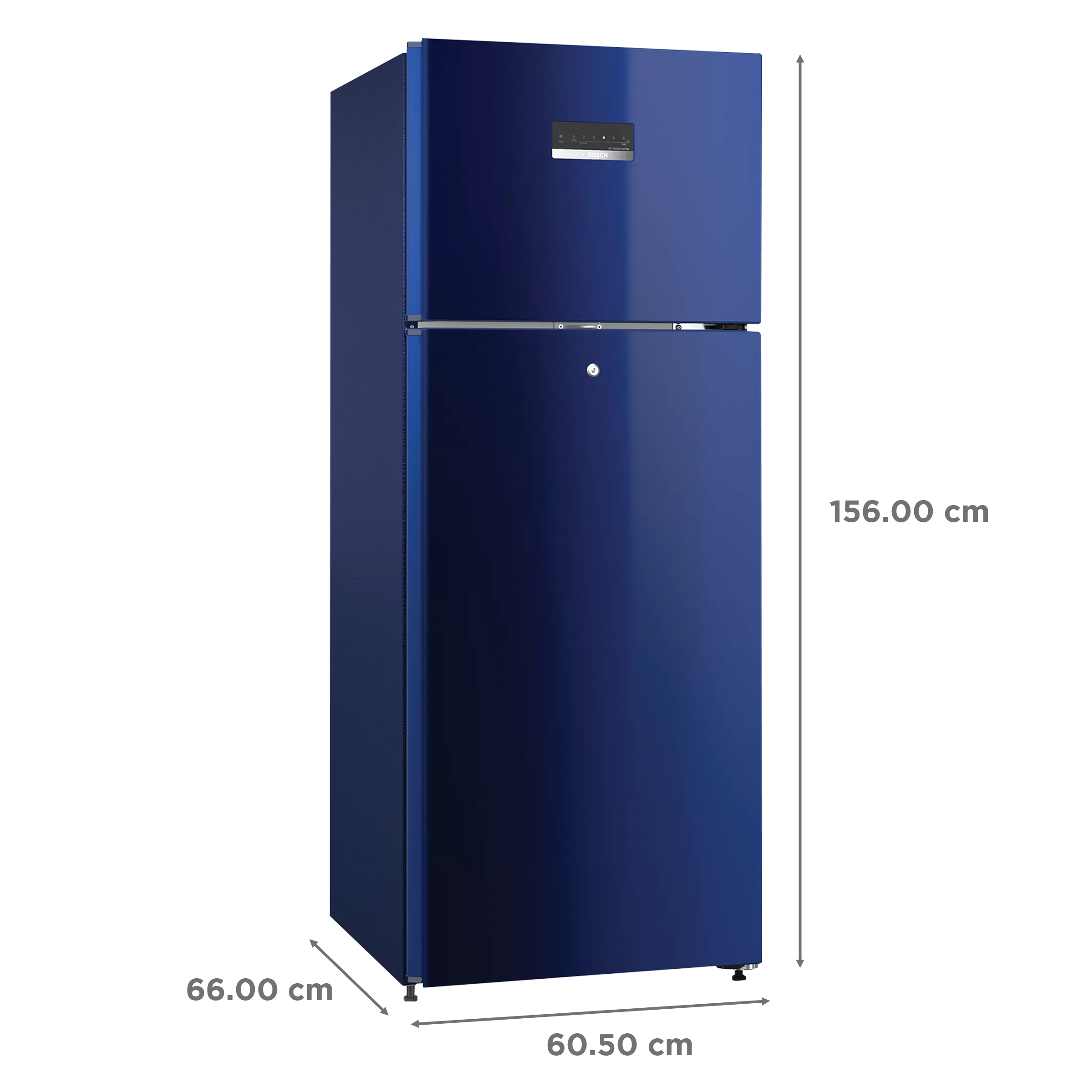 BOSCH Series 2 263 Litres 3 Star Frost Free Double Door Refrigerator with Temperature Display (CTN27BT3NI, Transition Blue) BOSCH Series 2 263 Litres 3 Star Frost Free Double Door Refrigerator with Temperature Display (CTN27BT3NI, Transition Blue)_3