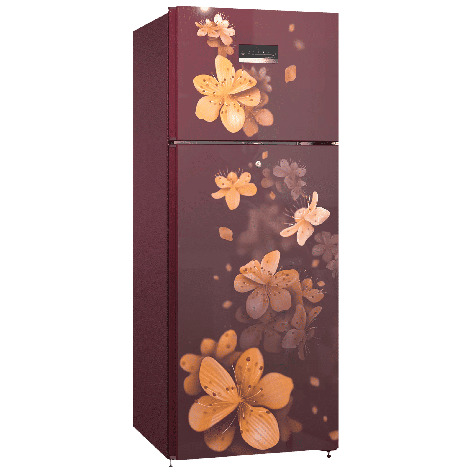 BOSCH Series 2 243 Litres 3 Star Frost Free Double Door Refrigerator with Temperature Display (CTN27W13NI, Acasia Wine)_1