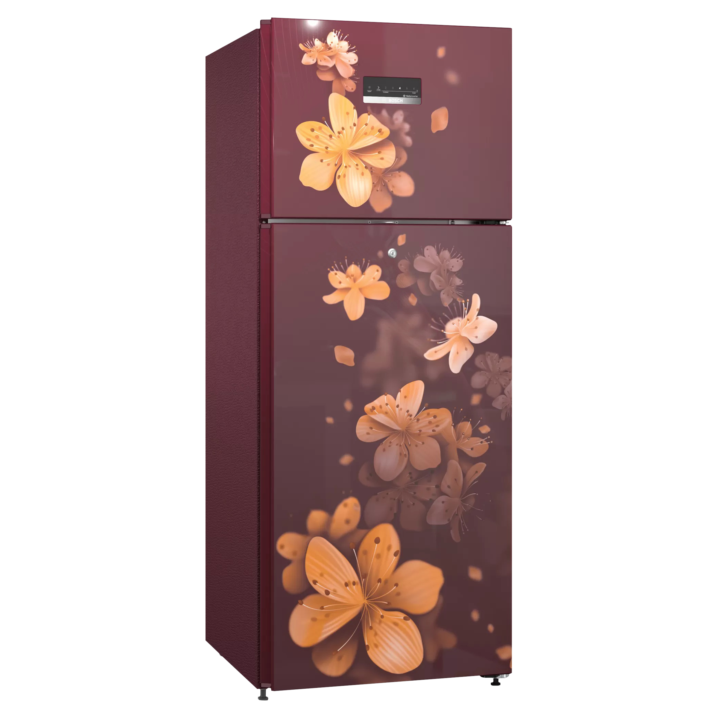BOSCH Series 2 243 Litres 3 Star Frost Free Double Door Refrigerator with Temperature Display (CTN27W13NI, Acasia Wine)_6