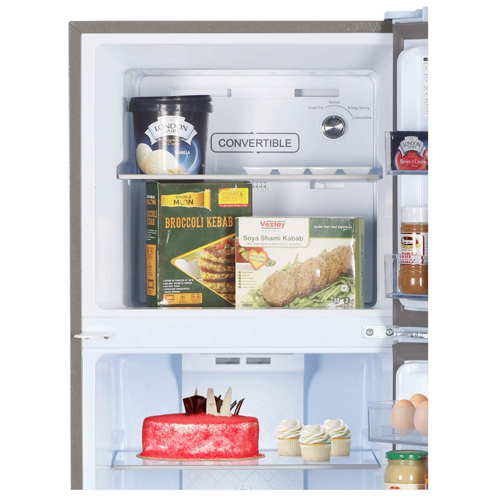 CANDY 258 Litres 2 Star Frost Free Double Door Convertible Refrigerator with Multi Air Flow System (CDD2582MS, Moon Silver) CANDY 258 Litres 2 Star Frost Free Double Door Convertible Refrigerator with Multi Air Flow System (CDD2582MS, Moon Silver)_7