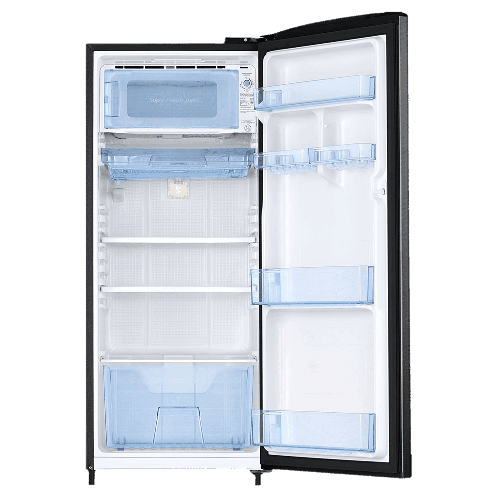 SAMSUNG Stylish Grande 192 Litres 3 Star Direct Cool Single Door Refrigerator with Anti-Bacterial Gasket (RR20A172YCB/HL, Camellia Black)_6