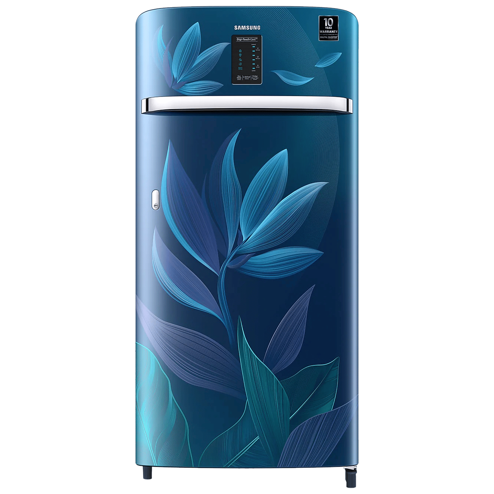 SAMSUNG Digi-Touch Cool 198 Litres 4 Star Direct Cool Single Door Refrigerator with Base Stand Drawer (RR21A2E2X9U/HL, Paradise Bloom Blue) SAMSUNG Digi-Touch Cool 198 Litres 4 Star Direct Cool Single Door Refrigerator with Base Stand Drawer (RR21A2E2X9U/HL, Paradise Bloom Blue)_1