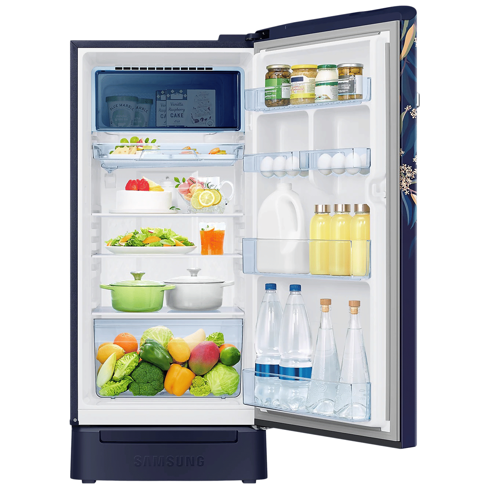 SAMSUNG Digi-Touch Cool 198 Litres 3 Star Direct Cool Single Door Refrigerator with Base Stand Drawer (RR21A2F2YTU/HL, Delight Indigo) SAMSUNG Digi-Touch Cool 198 Litres 3 Star Direct Cool Single Door Refrigerator with Base Stand Drawer (RR21A2F2YTU/HL, Delight Indigo)_14