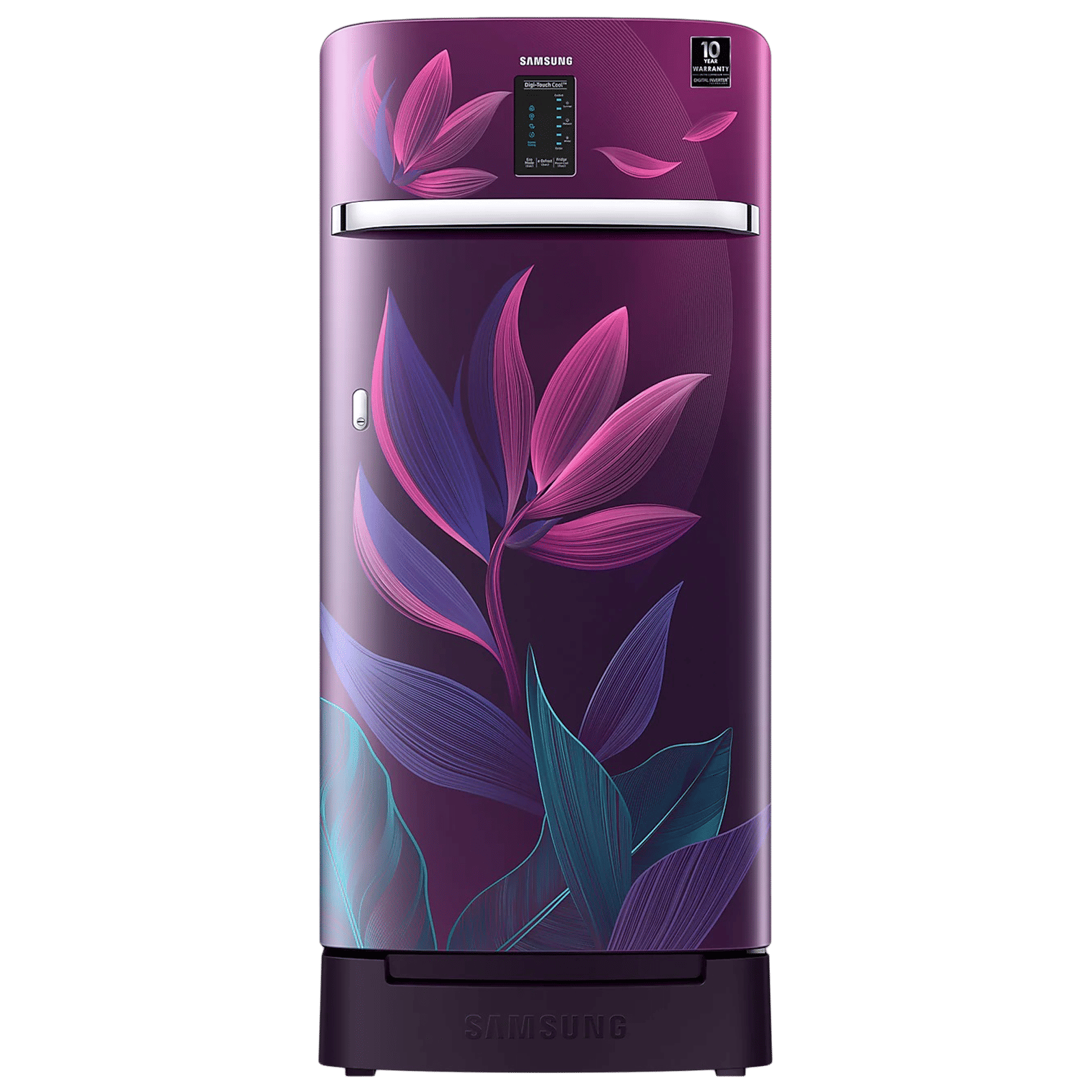 SAMSUNG Digi-Touch Cool 198 Litres 4 Star Direct Cool Single Door Refrigerator with Base Stand Drawer (RR21A2F2X9R/HL, Paradise Bloom Purple) SAMSUNG Digi-Touch Cool 198 Litres 4 Star Direct Cool Single Door Refrigerator with Base Stand Drawer (RR21A2F2X9R/HL, Paradise Bloom Purple)_1