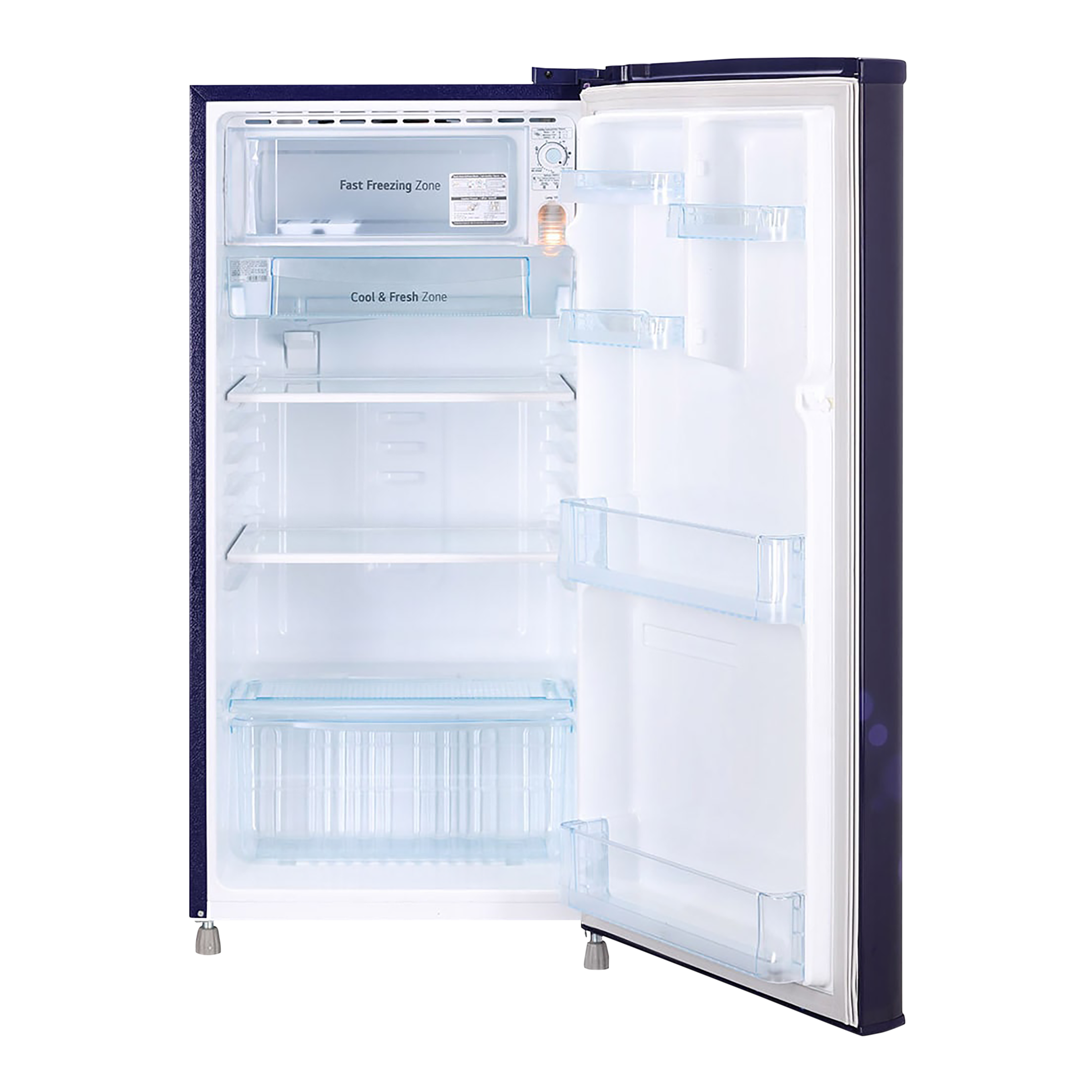 LG 190 Litres 2 Star Direct Cool Single Door Refrigerator with Stabilizer Free Operation (GL-B199OBEC.ABEZEB, Blue Euphoria)_6