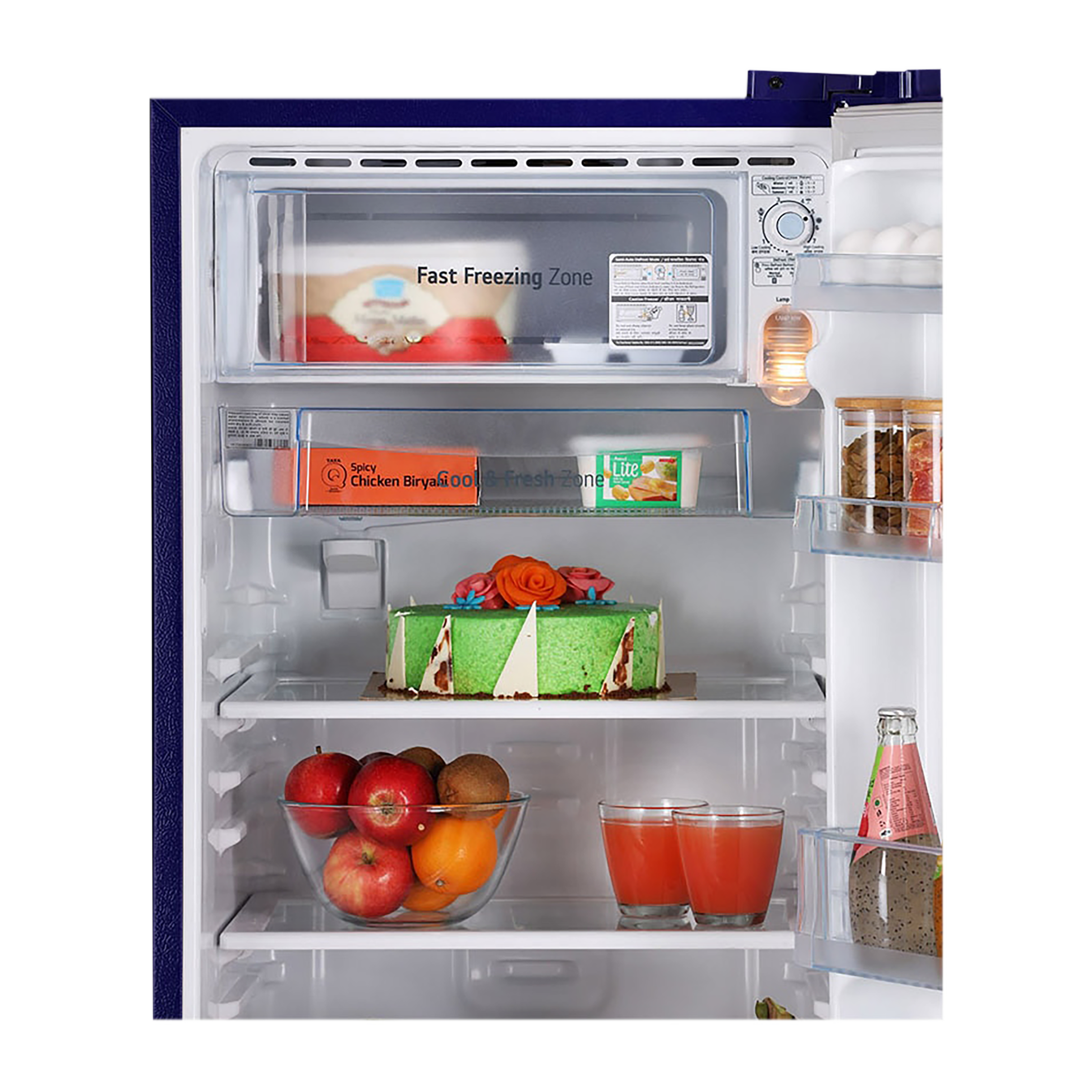LG 190 Litres 2 Star Direct Cool Single Door Refrigerator with Stabilizer Free Operation (GL-B199OBEC.ABEZEB, Blue Euphoria)_7
