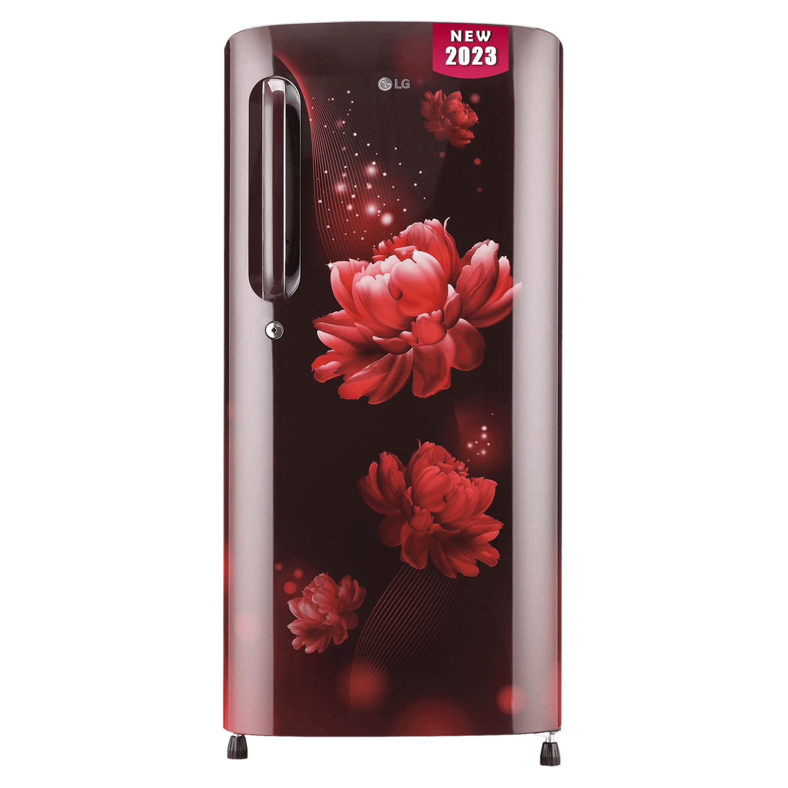LG 190 Litres 3 Star Direct Cool Single Door Refrigerator with Stabilizer Free Operation (GL-B201ASCD.ASCZEB, Scarlet Charm) LG 190 Litres 3 Star Direct Cool Single Door Refrigerator with Stabilizer Free Operation (GL-B201ASCD.ASCZEB, Scarlet Charm)_1