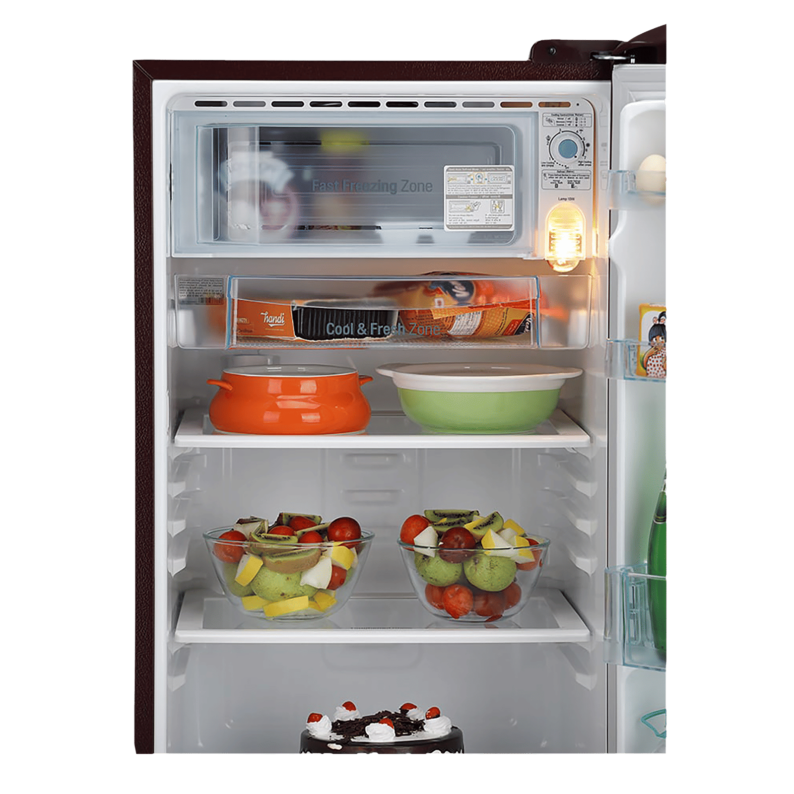 LG 190 Litres 3 Star Direct Cool Single Door Refrigerator with Stabilizer Free Operation (GL-B201ASCD.ASCZEB, Scarlet Charm) LG 190 Litres 3 Star Direct Cool Single Door Refrigerator with Stabilizer Free Operation (GL-B201ASCD.ASCZEB, Scarlet Charm)_8