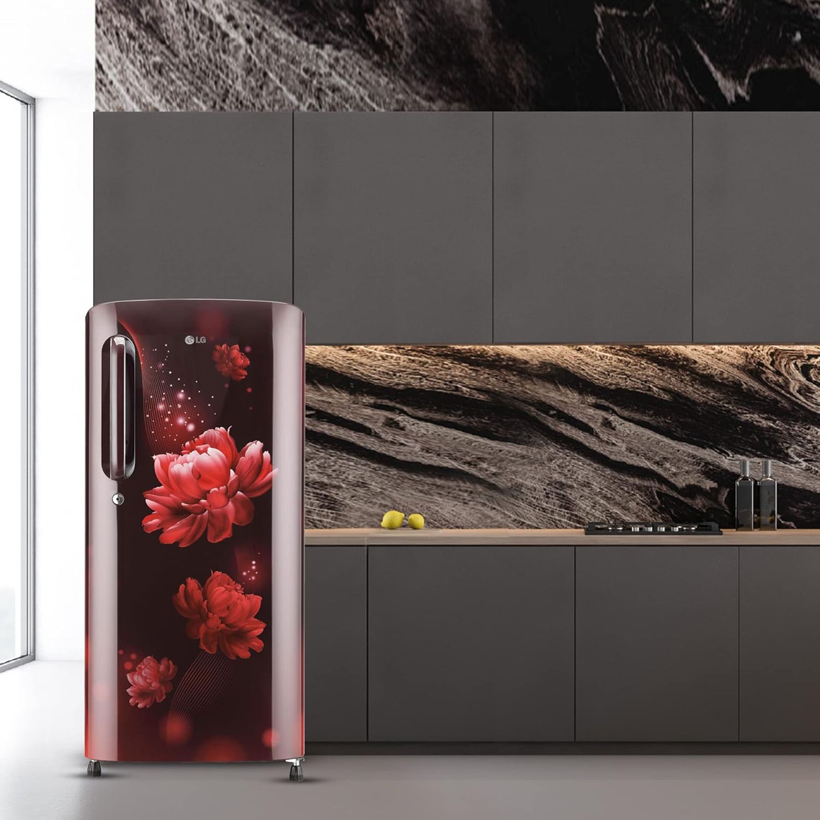 LG 190 Litres 3 Star Direct Cool Single Door Refrigerator with Stabilizer Free Operation (GL-B201ASCD.ASCZEB, Scarlet Charm) LG 190 Litres 3 Star Direct Cool Single Door Refrigerator with Stabilizer Free Operation (GL-B201ASCD.ASCZEB, Scarlet Charm)_14