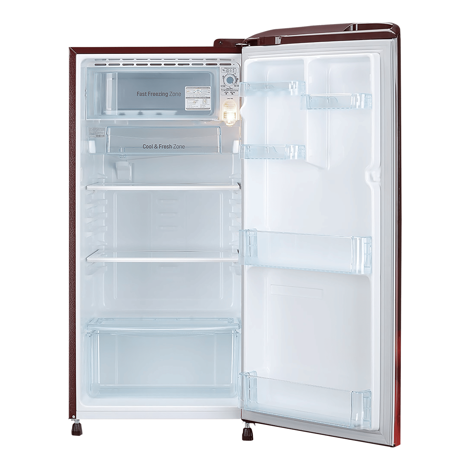 LG 190 Litres 3 Star Direct Cool Single Door Refrigerator with Stabilizer Free Operation (GL-B201ASCD.ASCZEB, Scarlet Charm) LG 190 Litres 3 Star Direct Cool Single Door Refrigerator with Stabilizer Free Operation (GL-B201ASCD.ASCZEB, Scarlet Charm)_5