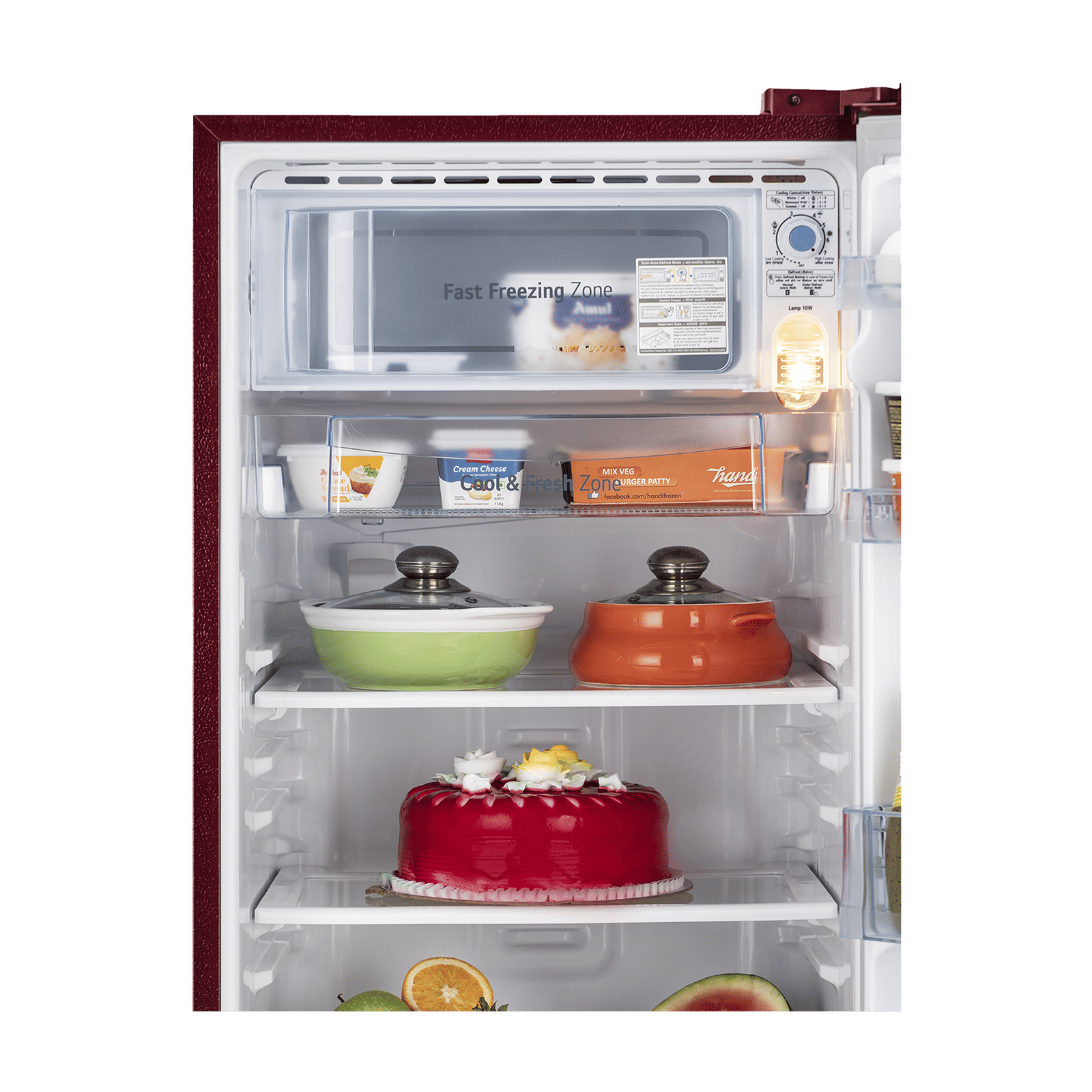 LG 185 Litres 3 Star Direct Cool Single Door Refrigerator with Stabilizer Free Operation (GL-D201ARRD.BRRZEB, Ruby Regal) LG 185 Litres 3 Star Direct Cool Single Door Refrigerator with Stabilizer Free Operation (GL-D201ARRD.BRRZEB, Ruby Regal)_6
