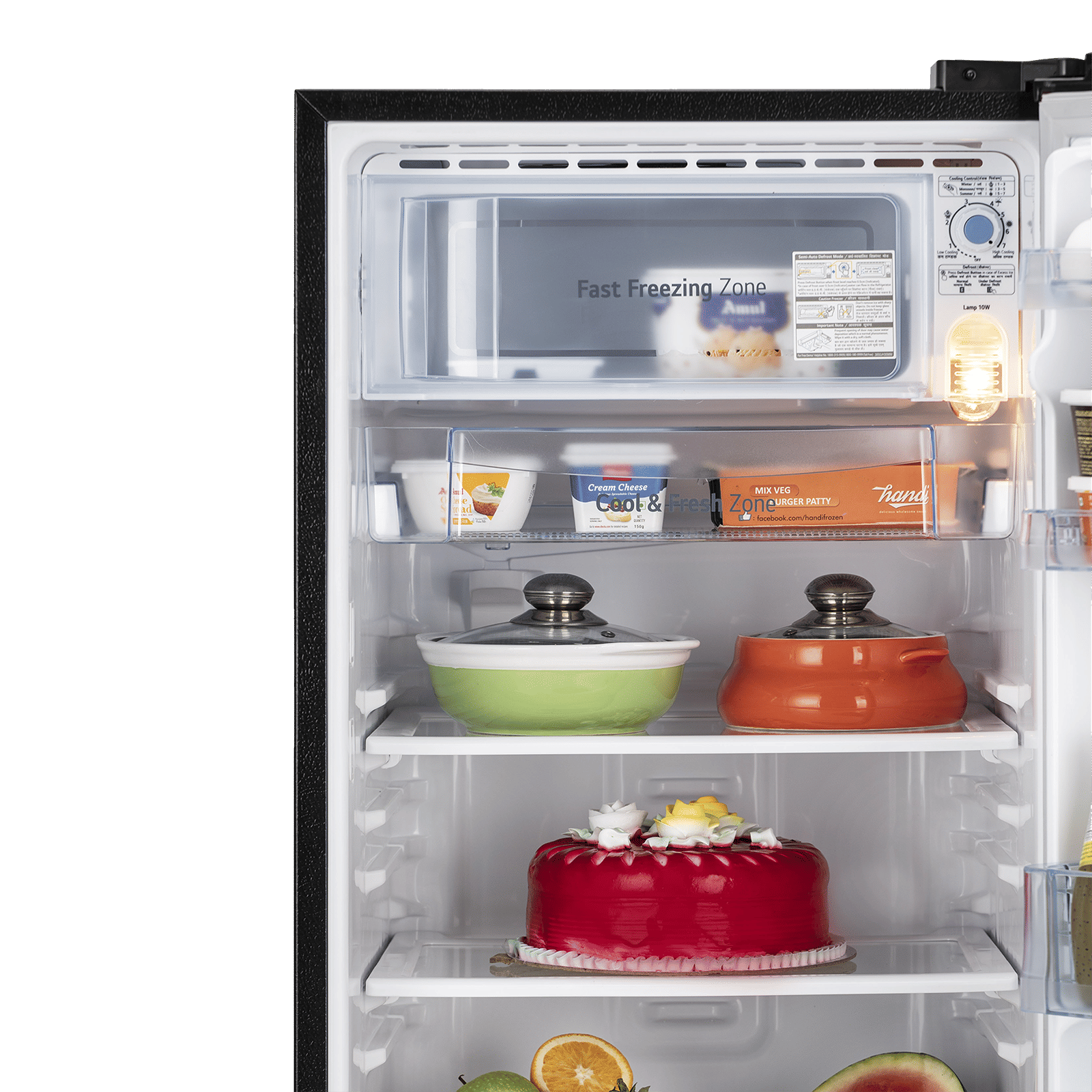 LG 190 Litres 3 Star Direct Cool Single Door Refrigerator with Stabilizer Free Operation (GL-D201AERD.BERZEB, Ebony Regal)_11
