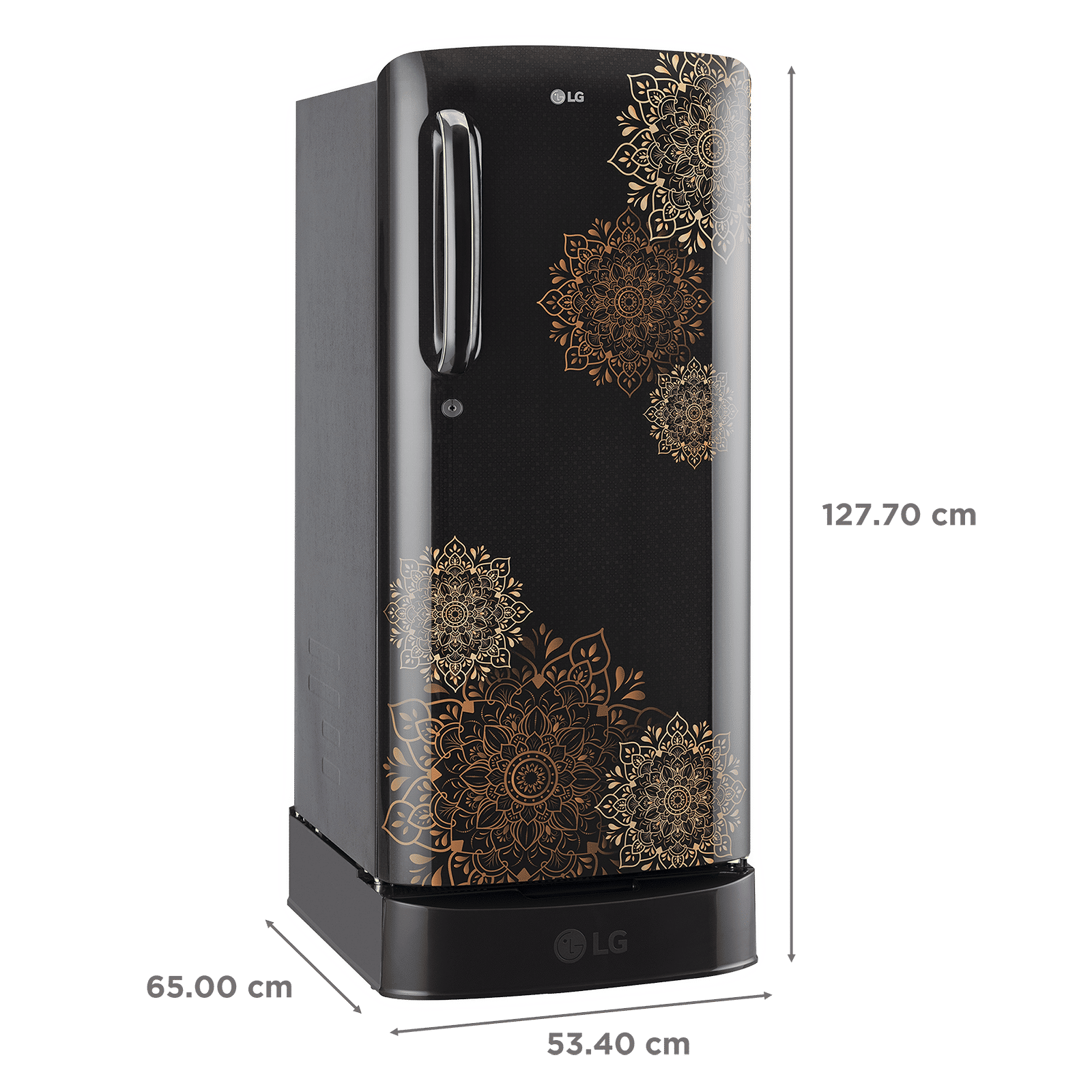 LG 190 Litres 3 Star Direct Cool Single Door Refrigerator with Stabilizer Free Operation (GL-D201AERD.BERZEB, Ebony Regal)_3