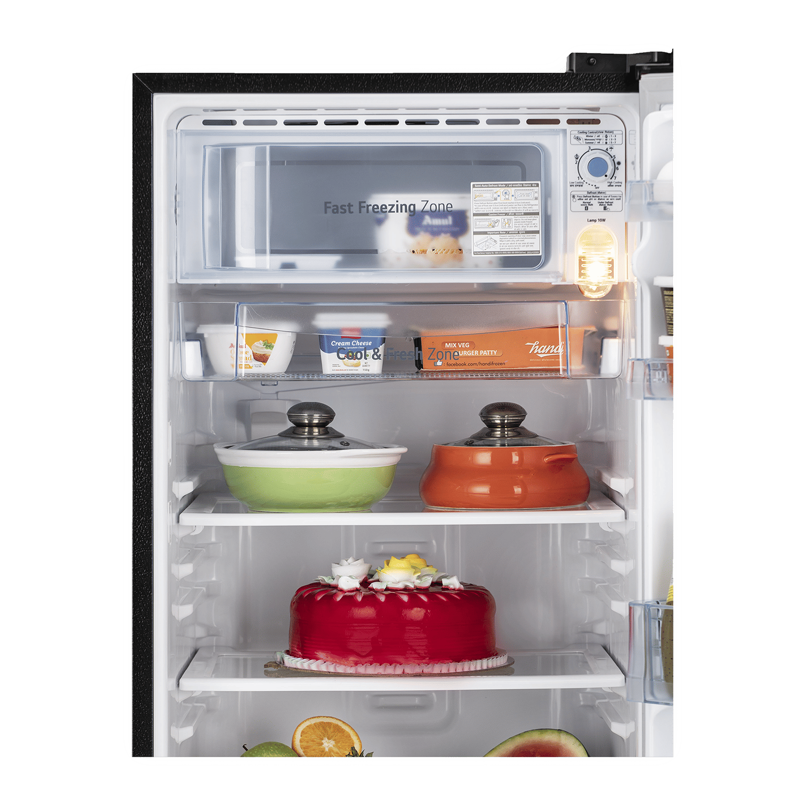 LG 190 Litres 3 Star Direct Cool Single Door Refrigerator with Stabilizer Free Operation (GL-D201AERD.BERZEB, Ebony Regal)_7