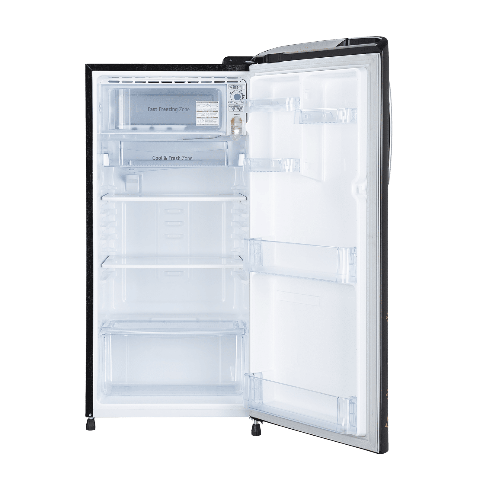 LG 190 Litres 3 Star Direct Cool Single Door Refrigerator with Multi Air Flow System (GL-B201AERD.BERZEB, Ebony Regal) LG 190 Litres 3 Star Direct Cool Single Door Refrigerator with Multi Air Flow System (GL-B201AERD.BERZEB, Ebony Regal)_5