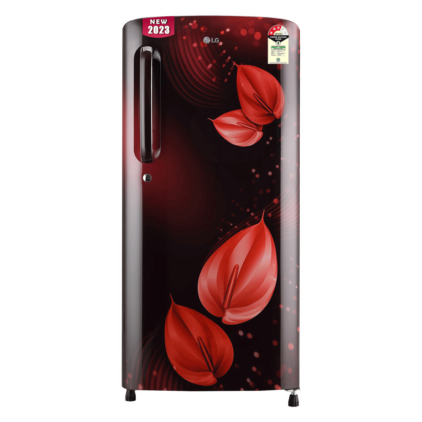 LG 185 Litres 3 Star Direct Cool Single Door Refrigerator with Stabilizer Free Operation (GL-B201ASVD.BSVZEB, Scarlet Victoria)_1