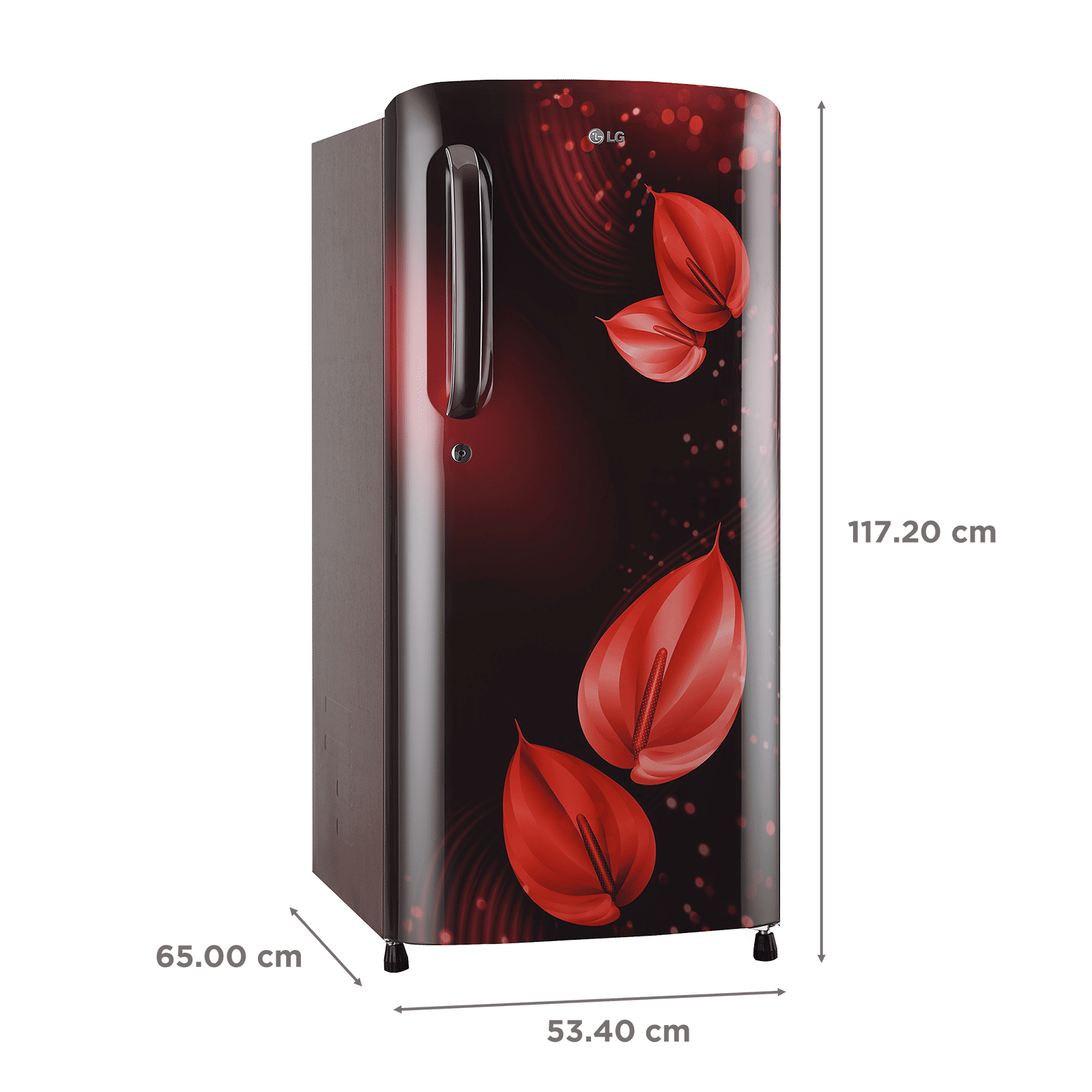 LG 185 Litres 3 Star Direct Cool Single Door Refrigerator with Stabilizer Free Operation (GL-B201ASVD.BSVZEB, Scarlet Victoria)_3