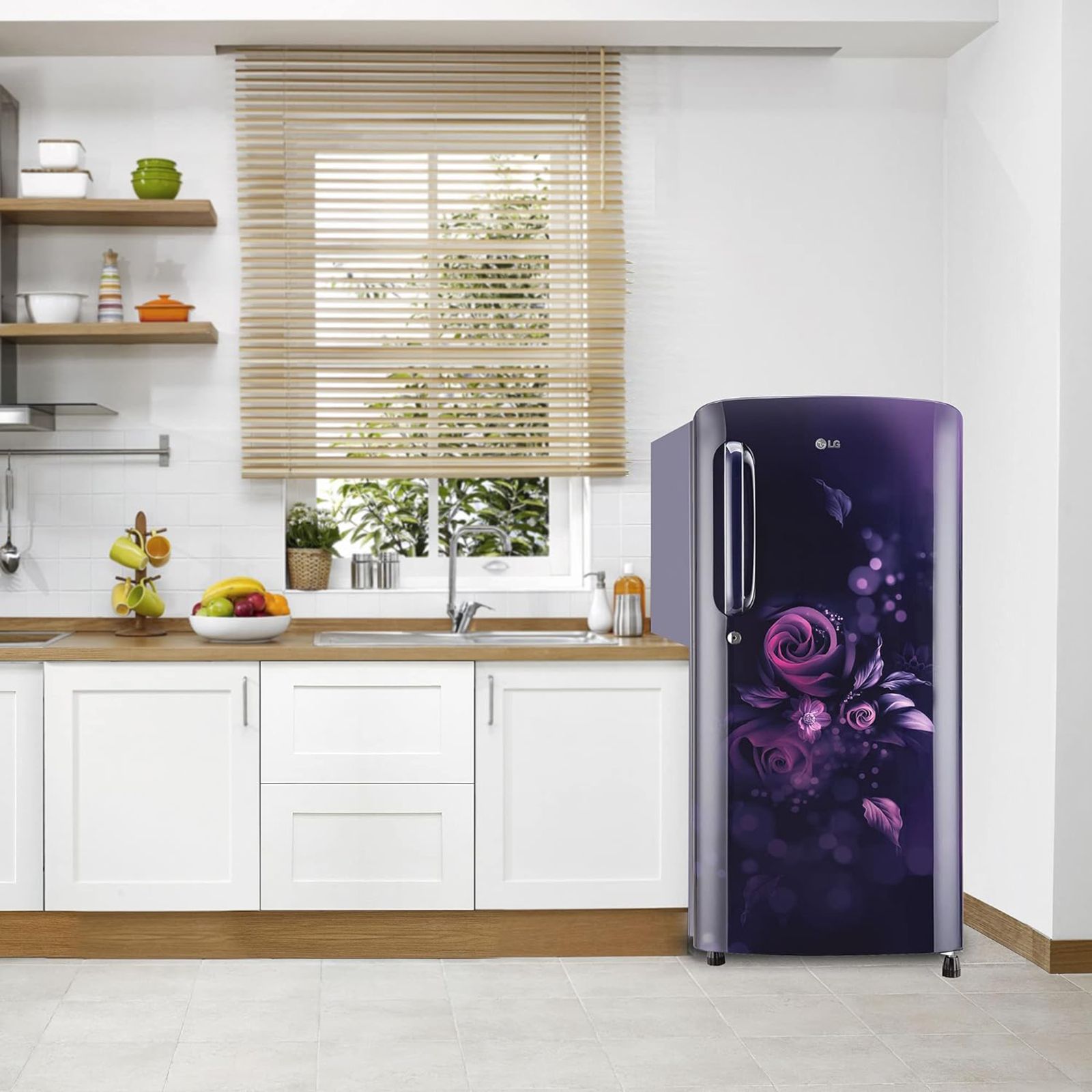 LG 185 Litres 5 Star Direct Cool Single Door Refrigerator with Stabilizer Free Operation (GL-B201ABEZ.BBEZEB, Blue Euphoria)_14