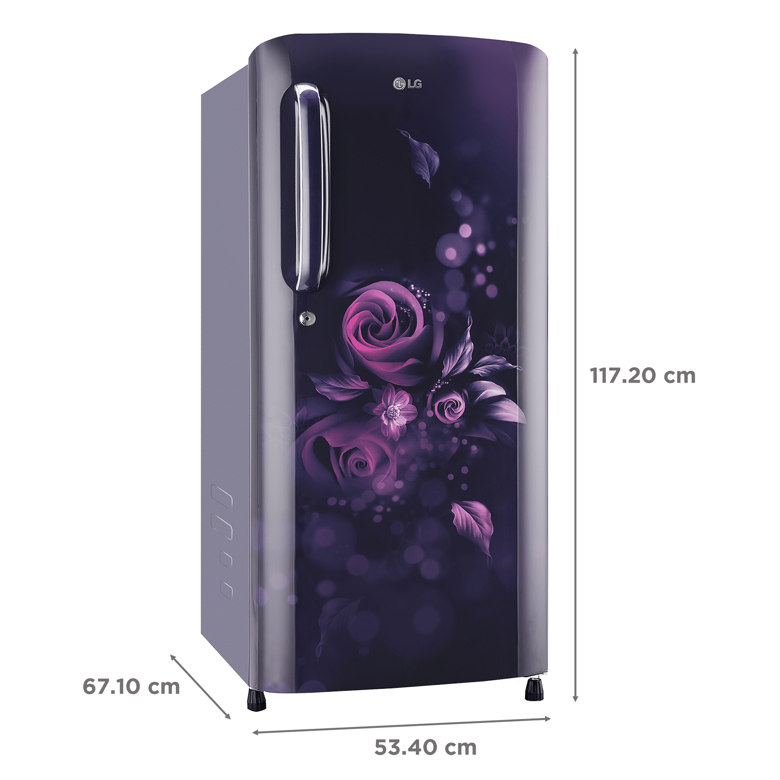 LG 185 Litres 5 Star Direct Cool Single Door Refrigerator with Stabilizer Free Operation (GL-B201ABEZ.BBEZEB, Blue Euphoria)_3