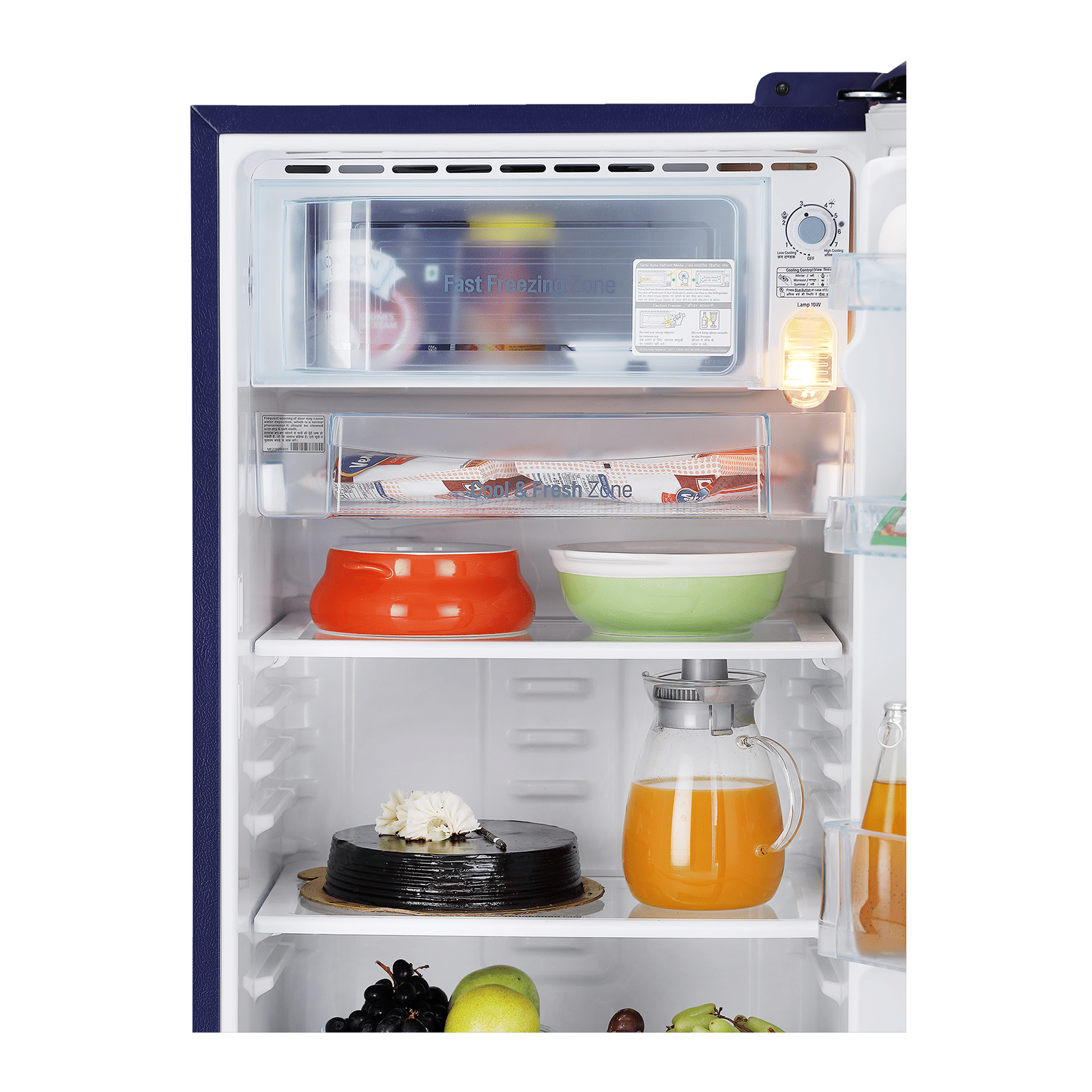LG 185 Litres 5 Star Direct Cool Single Door Refrigerator with Stabilizer Free Operation (GL-B201ABEZ.BBEZEB, Blue Euphoria)_7