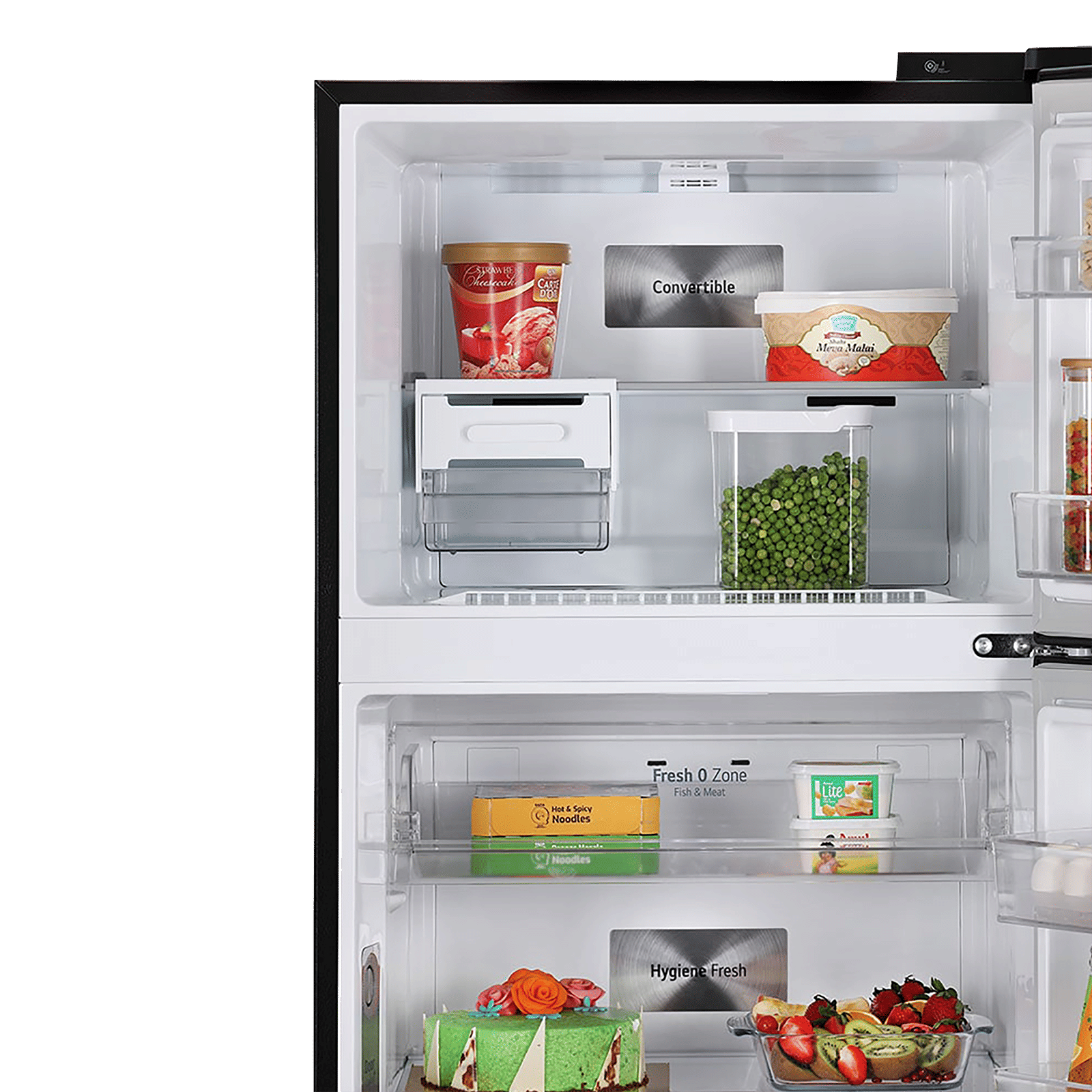 LG 398 Litres 3 Star Frost Free Double Door Smart Wi-Fi Enabled Convertible Refrigerator with Fresh O Zone (GL-T422VESX.DESZEB, Ebony Sheen) LG 398 Litres 3 Star Frost Free Double Door Smart Wi-Fi Enabled Convertible Refrigerator with Fresh O Zone (GL-T422VESX.DESZEB, Ebony Sheen)_7